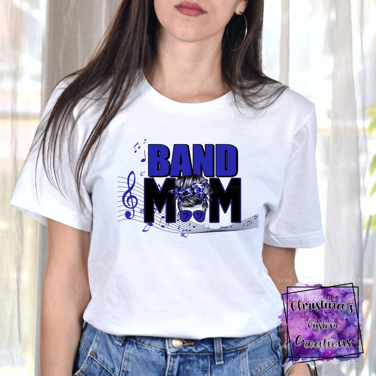 Blue Band Mom T-Shirt | Trendy School Spirit Shirt | Fast Shipping | Super Soft Shirts for Men/Women/Kid's | Bella Canvas