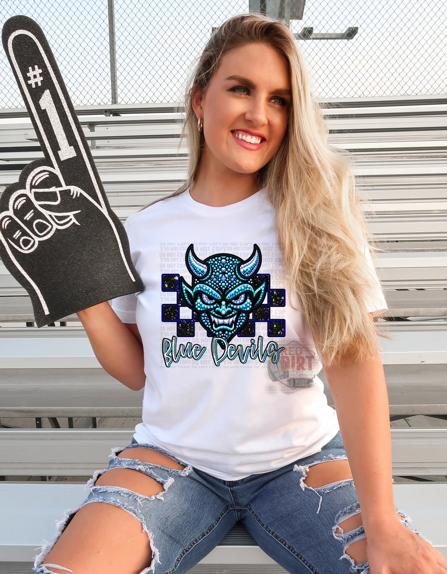 Blue Devils DTF Transfer | Trendy School Spirit DTF Transfer | Ready to Press | High Quality DTF Transfers | Fast Shipping