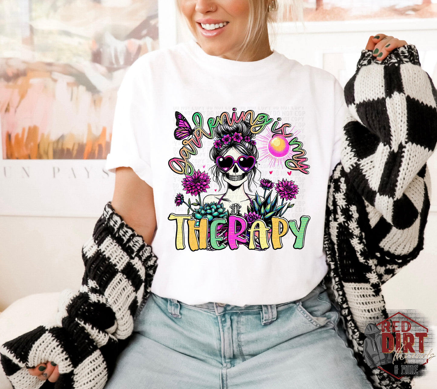 Gardening is my Therapy DTF Transfer | Trendy DTF Transfer | Ready to Press | High Quality DTF Transfers | Fast Shipping