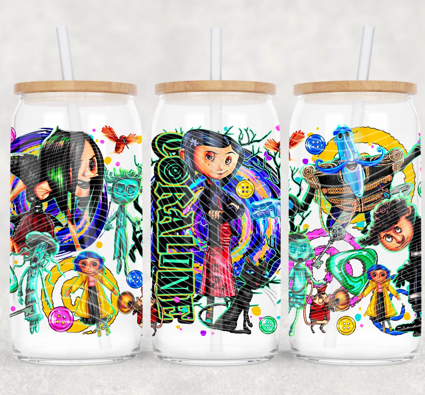 Halloween Movie UV DTF Libbey Transfer | Trendy Halloween Libbey Wrap | Ready to Transfer | High Quality | Waterproof UV Transfer