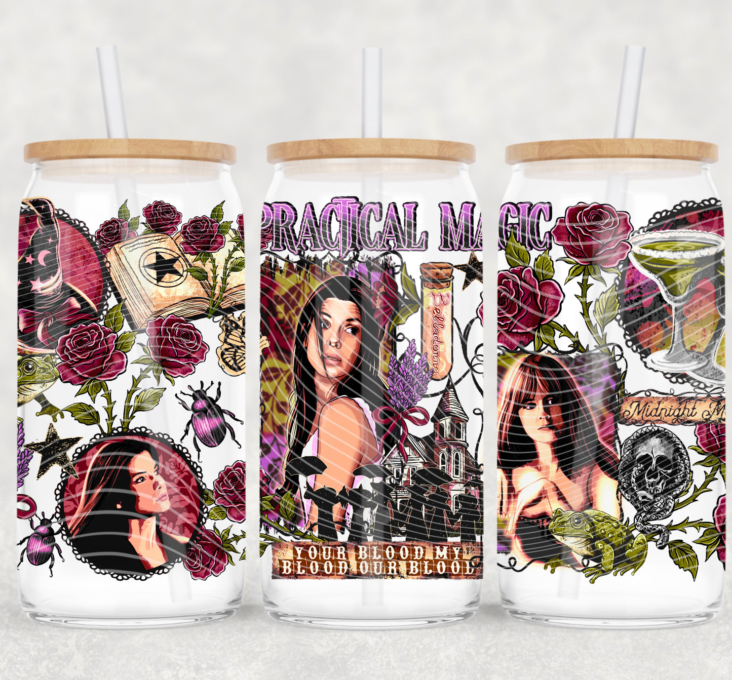 Magic UV DTF Libbey Transfer | Trendy Tv Series Libbey Wrap | Ready to Transfer | High Quality | Waterproof UV Transfer