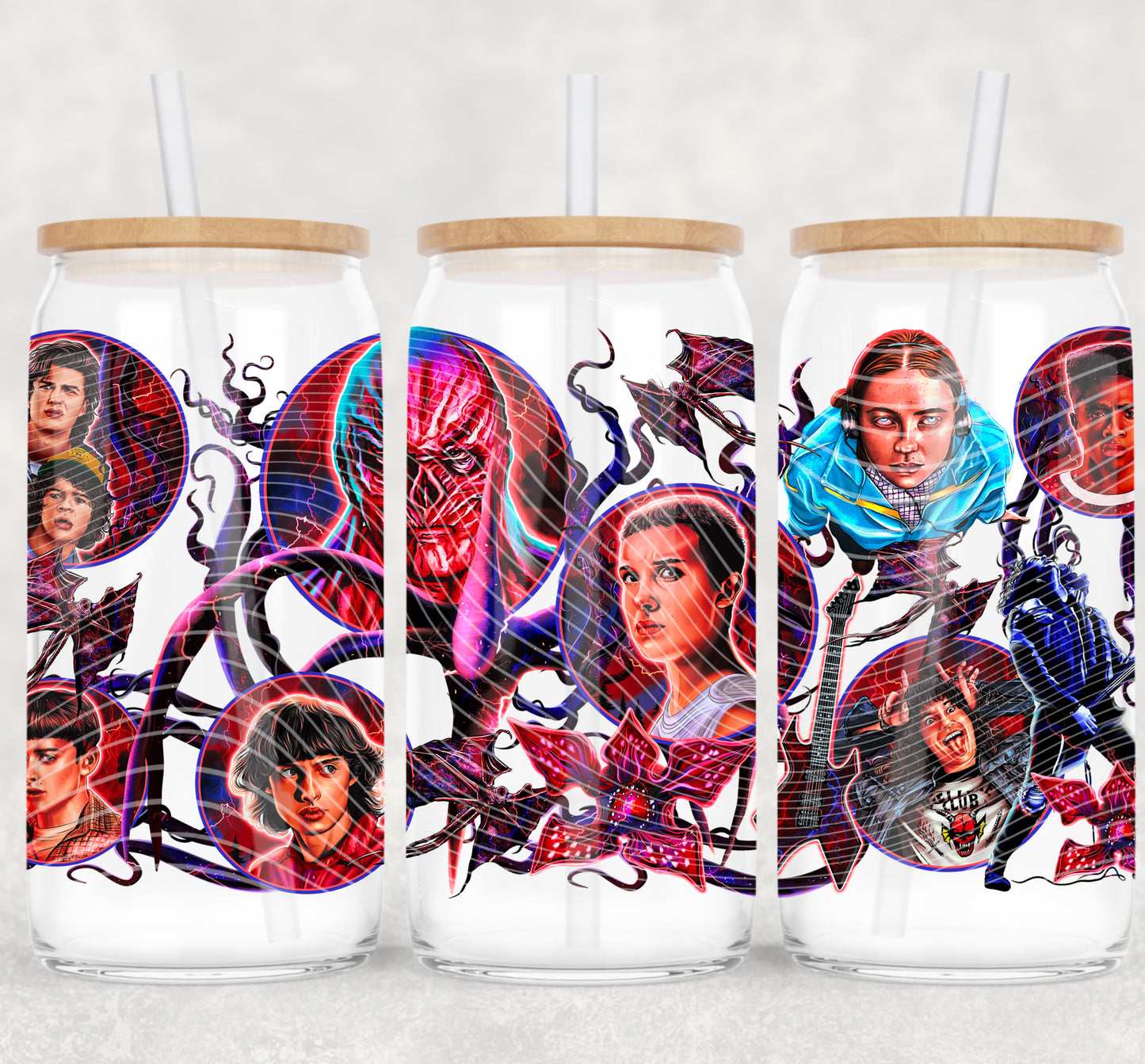 ST UV DTF Libbey Transfer | Trendy TV Series Libbey Wrap | Ready to Transfer | High Quality | Waterproof UV Transfer