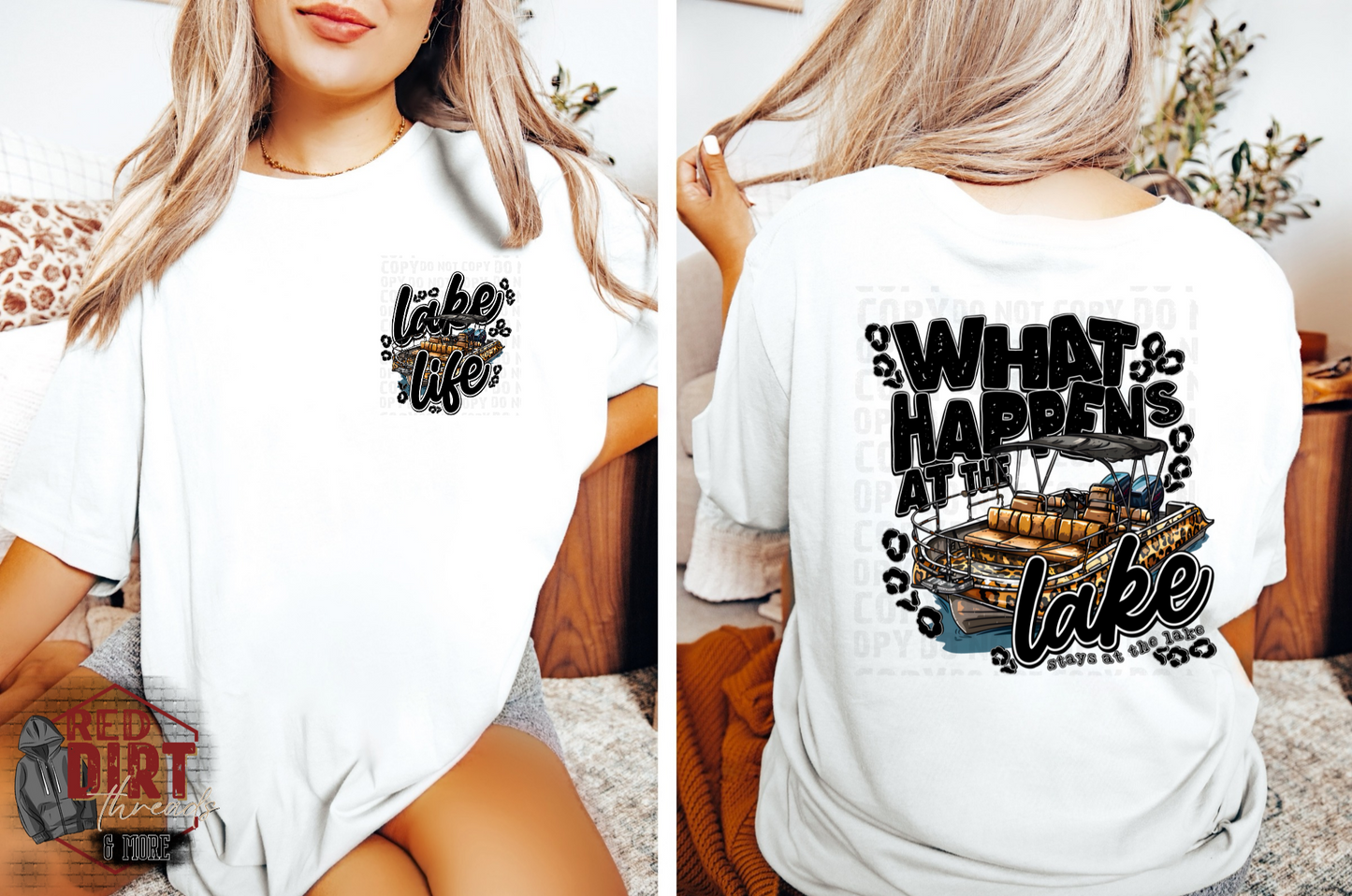 What Happens at the Lake Stays at the Lake DTF Transfer | Trendy DTF Transfer | High Quality Image Transfers | Ready to Press | Fast Shipping
