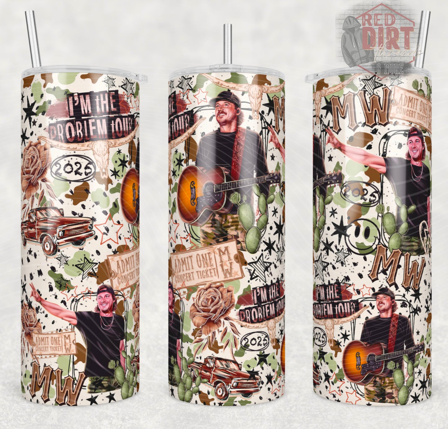 I'm The Problem Insulated Tumbler with Plastic Lid and Sealed Reusable Straw | Trendy Cup | Hot/Cold Tumbler