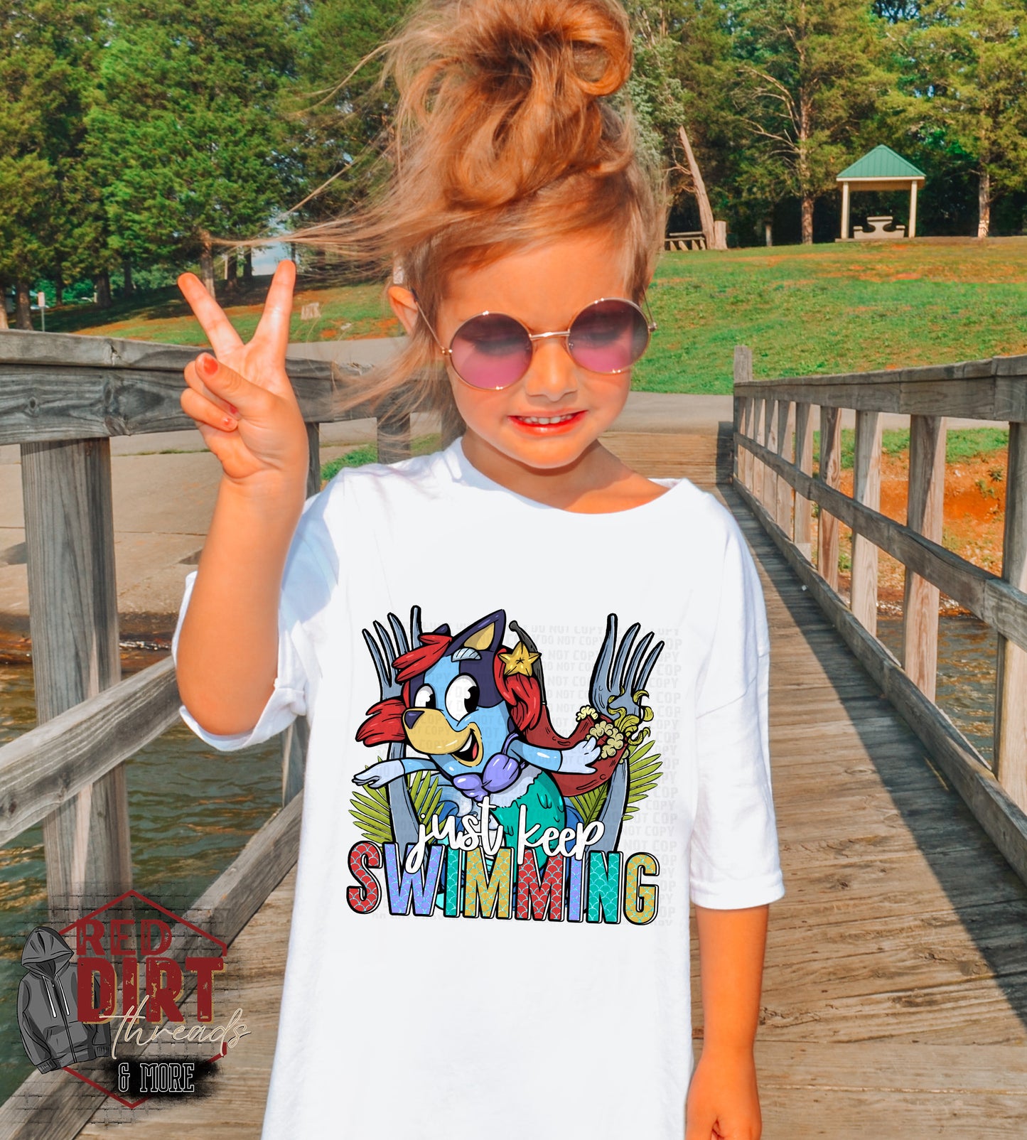 Just Keep Swimming DTF Transfer | Trendy Summer DTF Transfer | Ready to Press | High Quality DTF Transfers | Fast Shipping