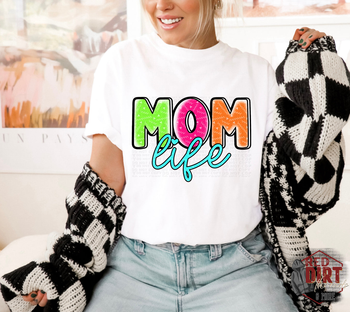 Mom Life DTF Transfer | Trendy DTF Transfer | Ready to Press | High Quality DTF Transfers | Fast Shipping