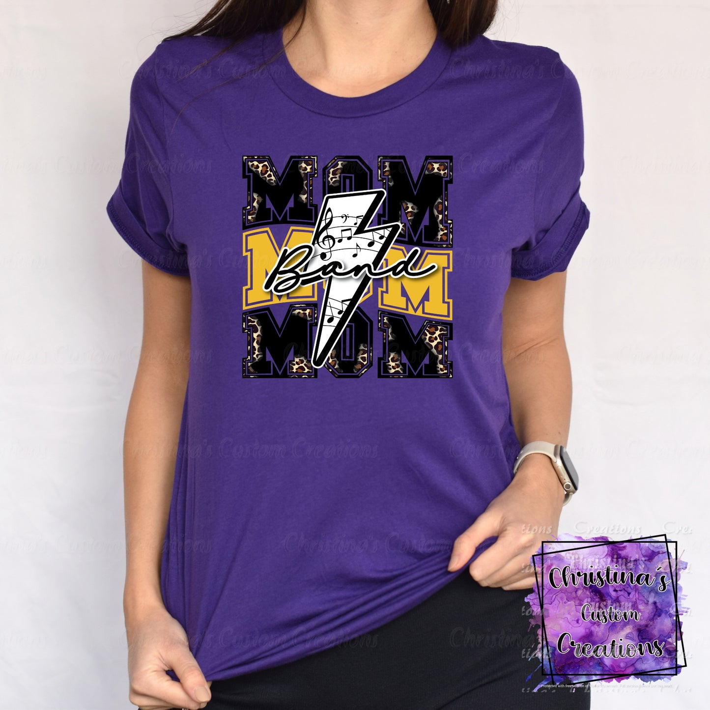 Yellow Band Mom T-Shirt | Trendy School Spirit Shirt | Fast Shipping | Super Soft Shirts for Men/Women/Kid's | Bella Canvas