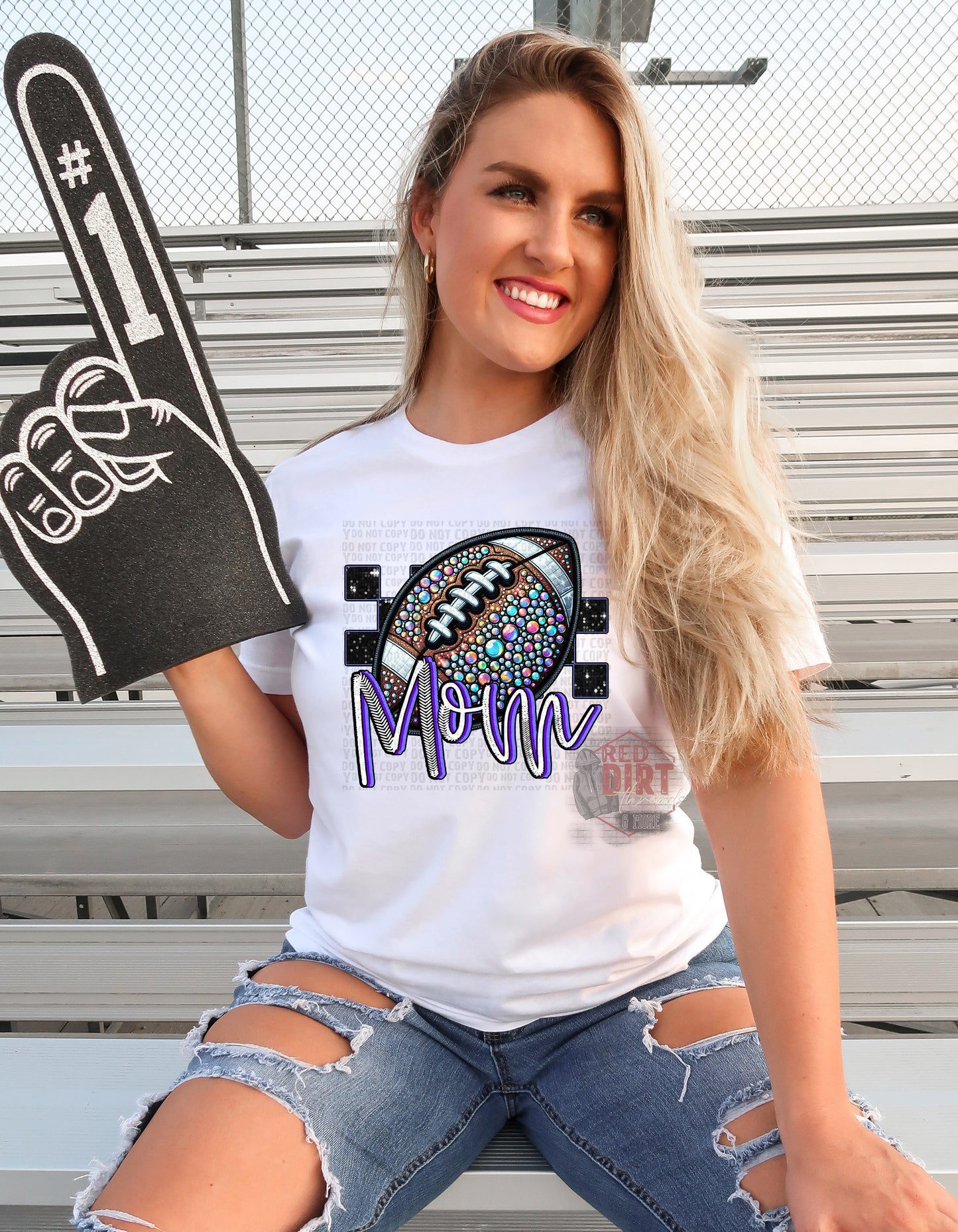 Football Mom DTF Transfer | Trendy School Spirit DTF Transfer | Ready to Press | High Quality DTF Transfers | Fast Shipping