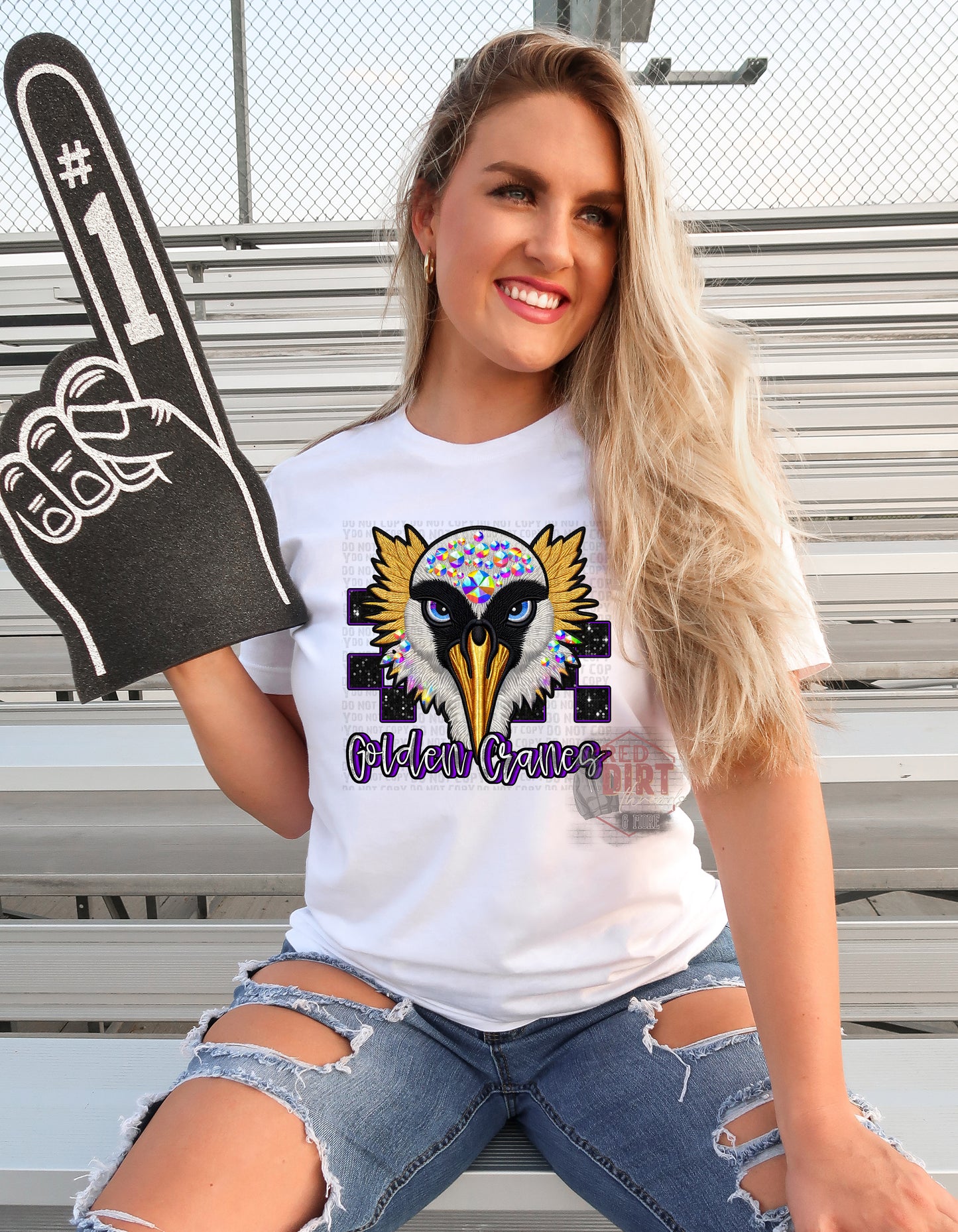 Golden Cranes DTF Transfer | Trendy School Spirit DTF Transfer | Ready to Press | High Quality DTF Transfers | Fast Shipping
