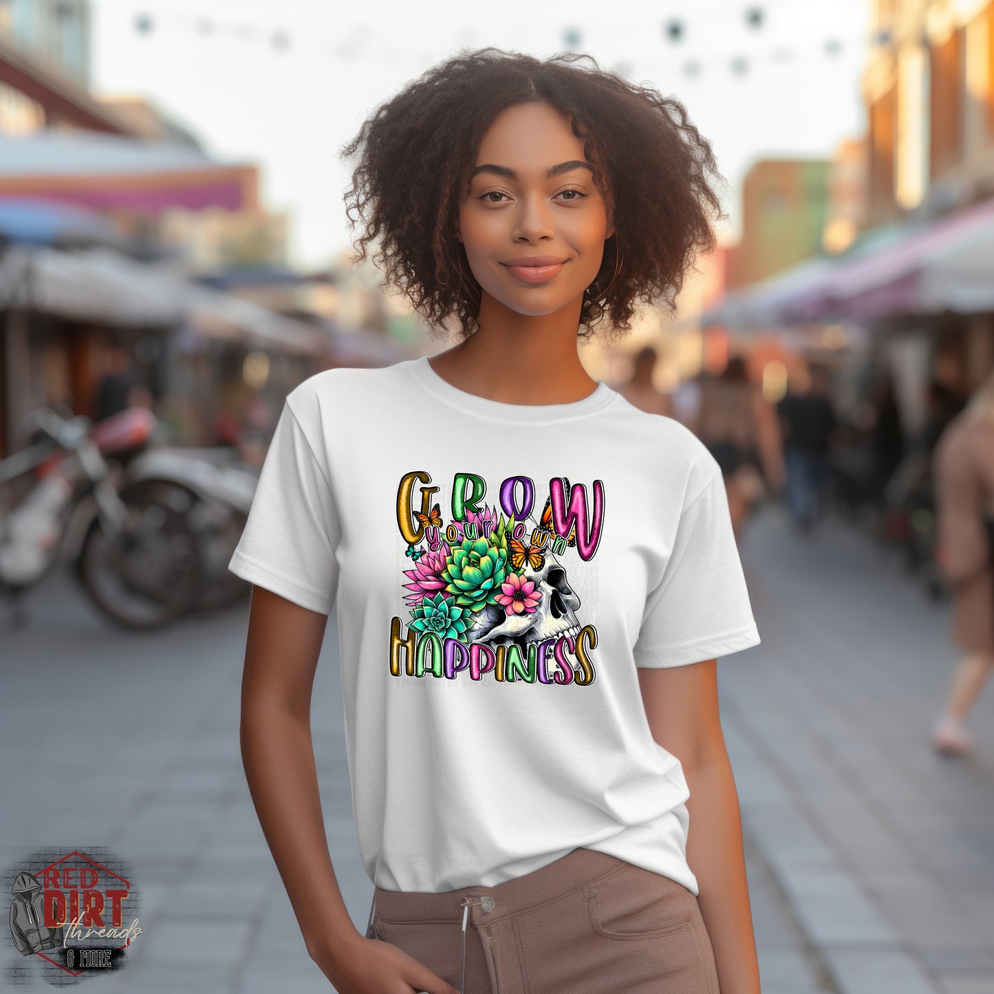 Grow Your Own Happiness DTF Transfer | Trendy Uplifting DTF Transfer | Ready to Press | High Quality DTF Transfers | Fast Shipping