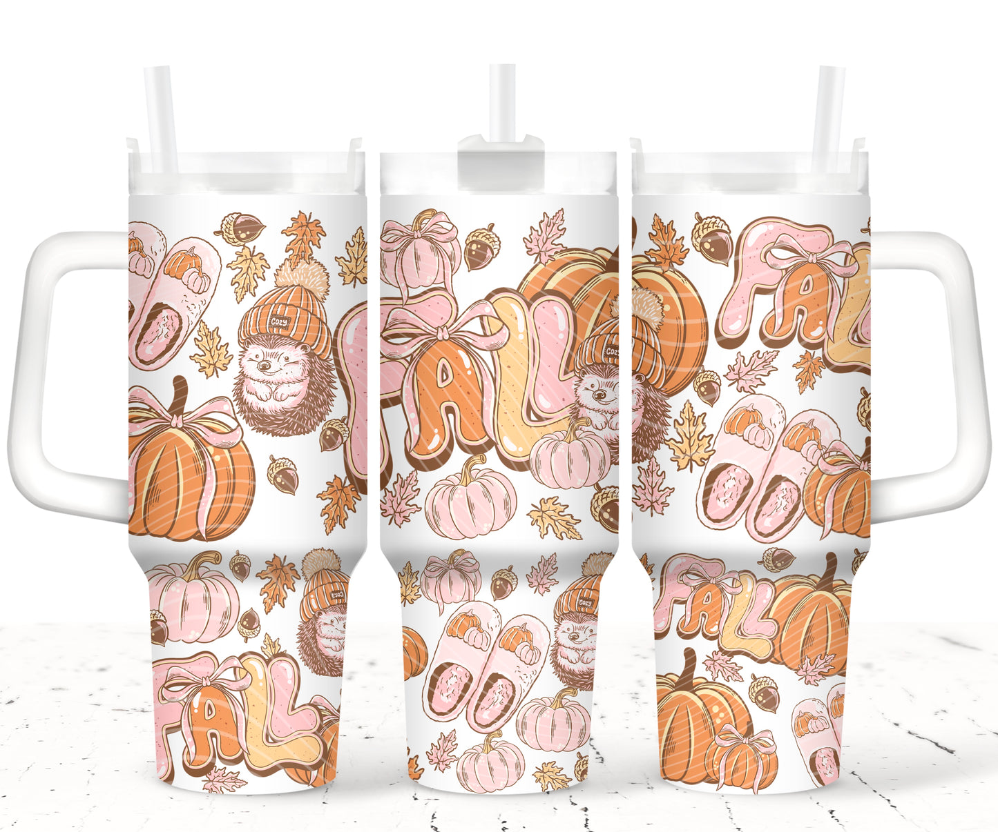 The Season of Cozy UV DTF 40oz Tumbler Transfer | Trendy Fall Tumbler Wrap | Ready to Transfer | High Quality | Waterproof UV Transfer