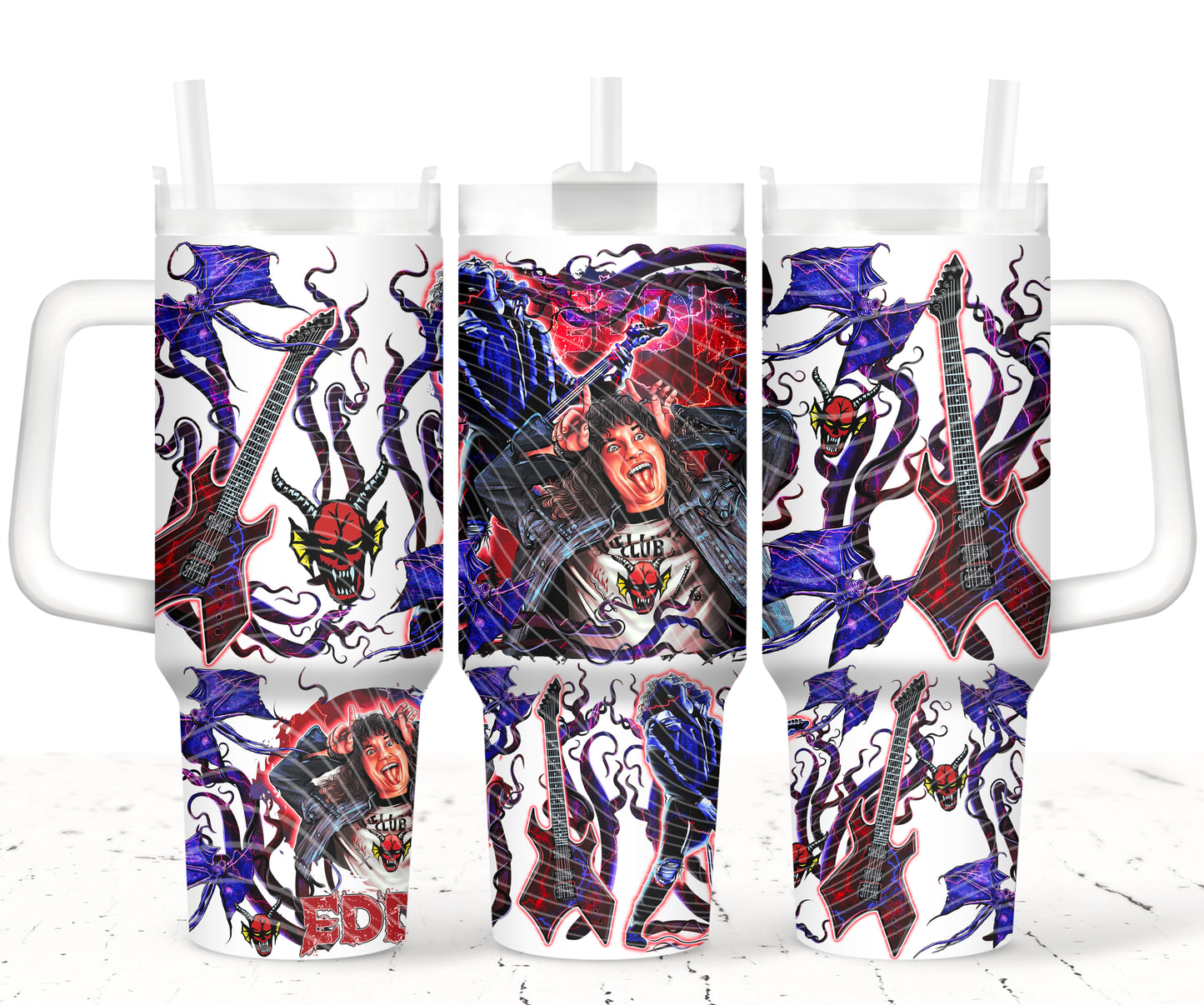 Eddie UV DTF 40oz Tumbler Transfer | Trendy TV Series Tumbler Wrap | Ready to Transfer | High Quality | Waterproof UV Transfer