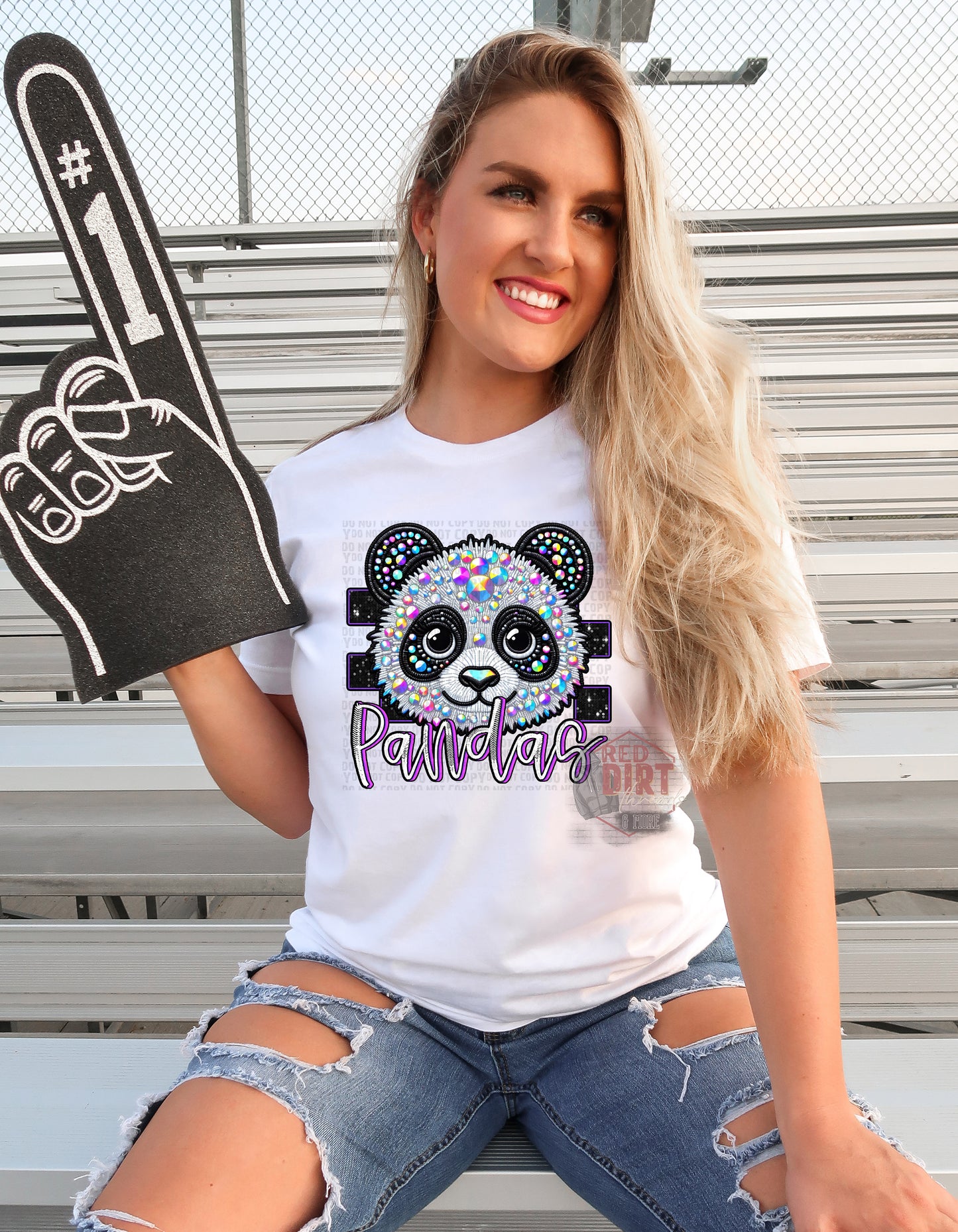 Pandas DTF Transfer | Trendy School Spirit DTF Transfer | Ready to Press | High Quality DTF Transfers | Fast Shipping