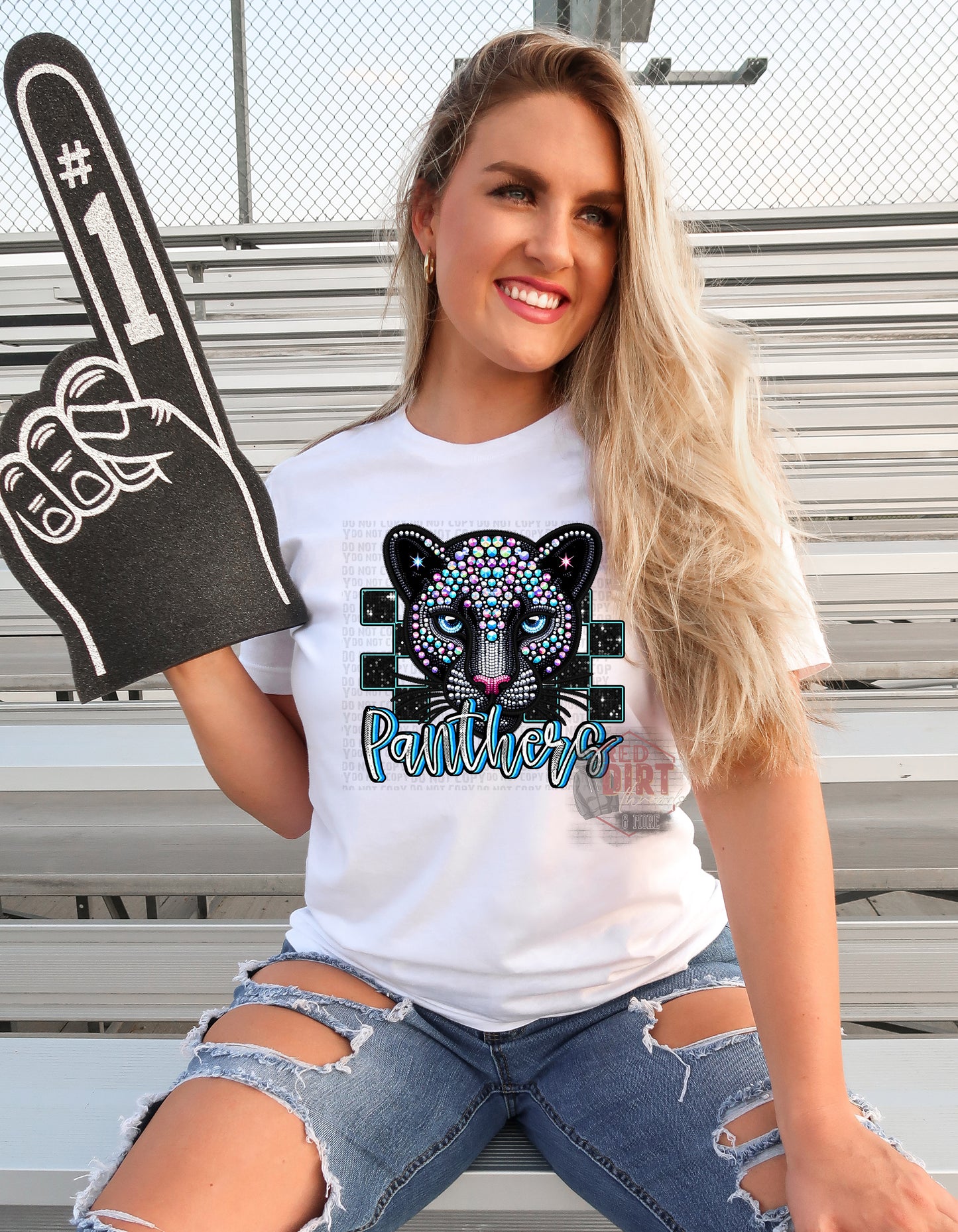 Panthers DTF Transfer | Trendy School Spirit DTF Transfer | Ready to Press | High Quality DTF Transfers | Fast Shipping