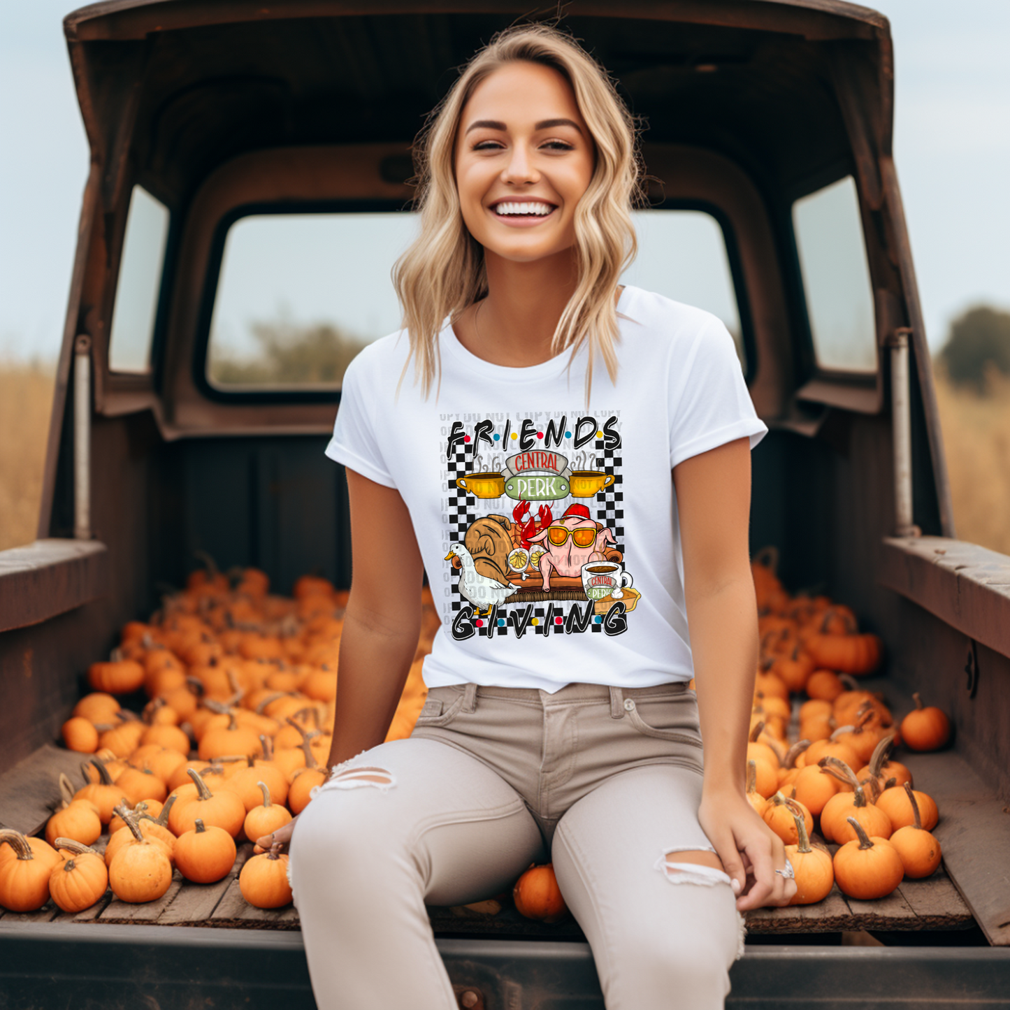 Friends Giving T-Shirt | Cute Sitcom Shirt | Thanksgiving Shirt | Fast Shipping | Super Soft Shirts for Women/Kid's