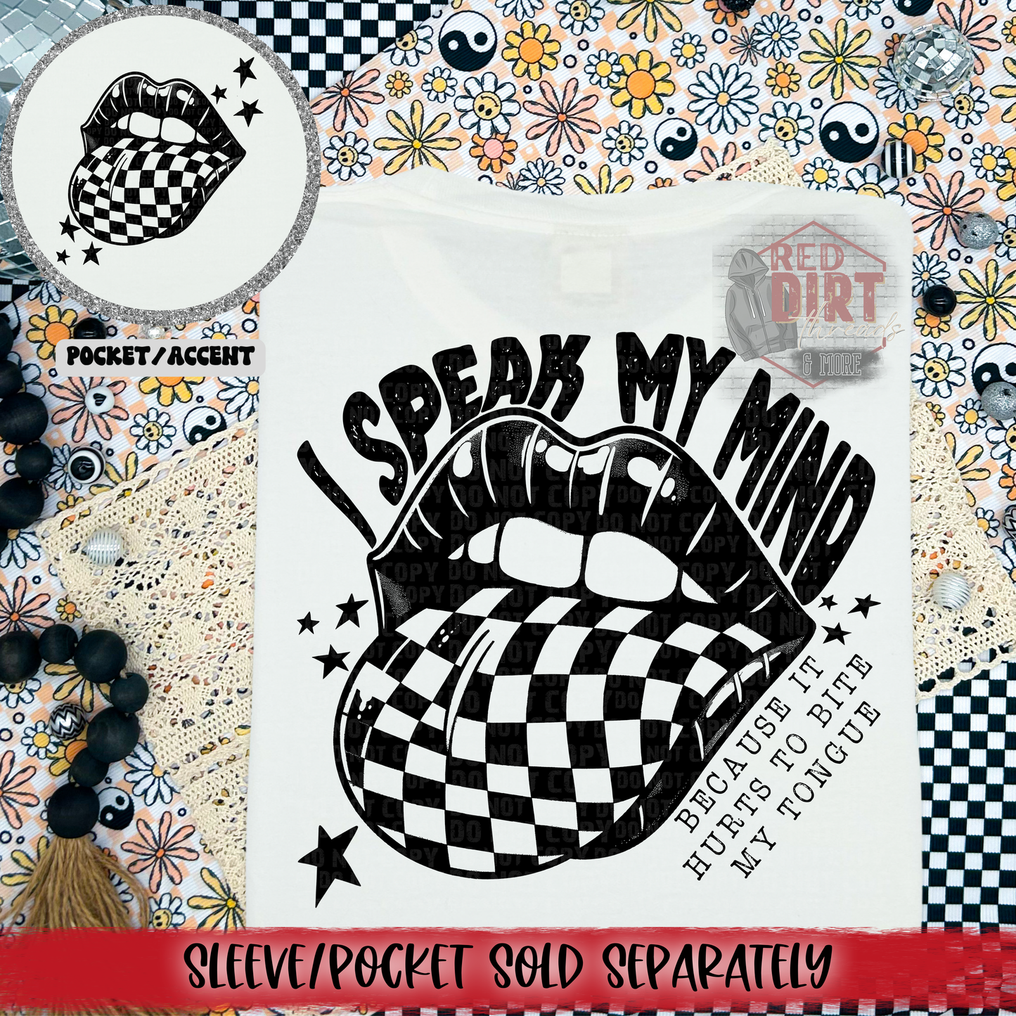 I Speak My Mind DTF Transfer | Trendy Snarky DTF Transfer | High Quality Image Transfers | Ready to Press | Fast Shipping