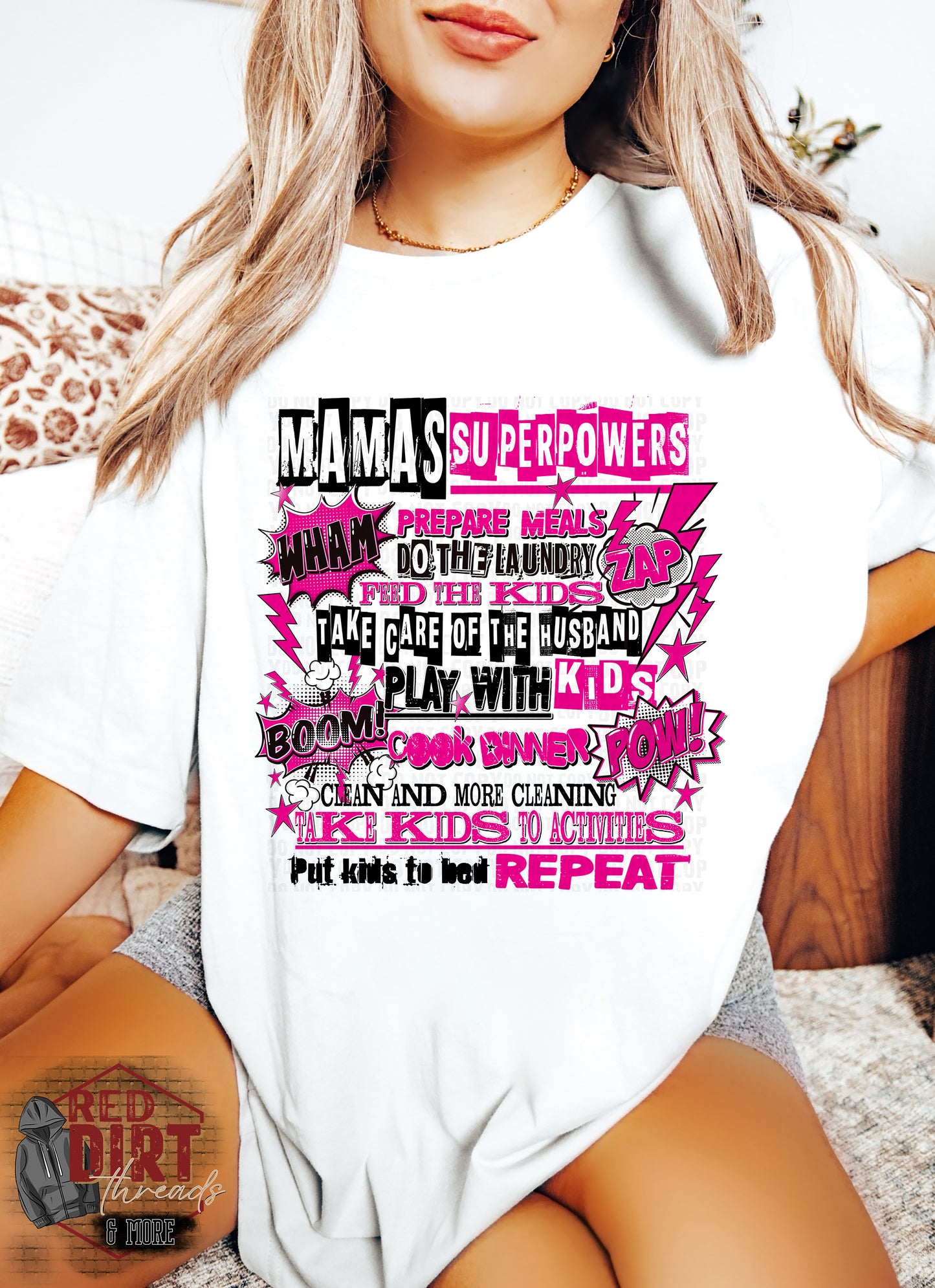 Mama's Superpowers T-Shirt | Trendy Mama Shirt | Fast Shipping | Super Soft Shirts for Women | Gift for Mom