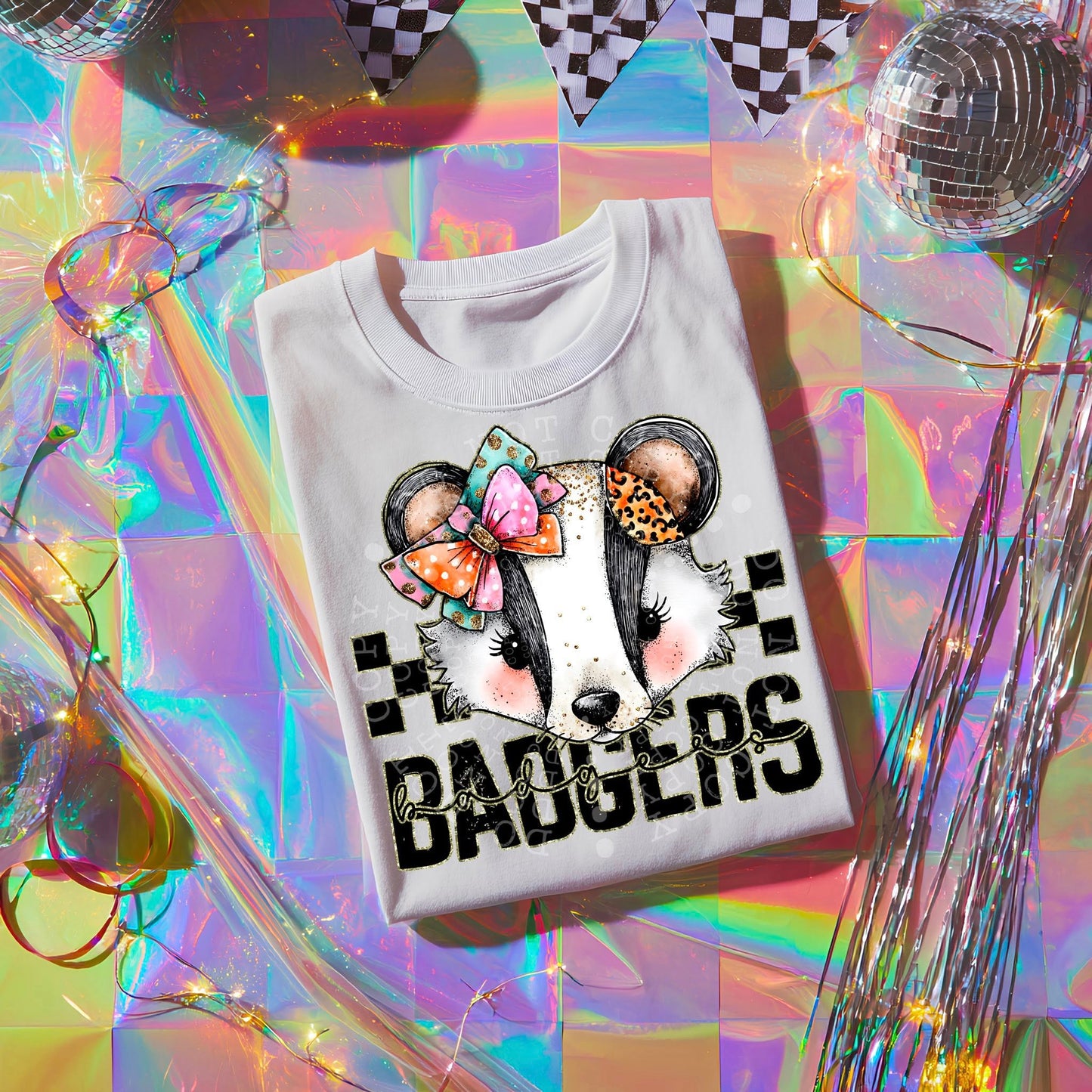 Colorful Badgers T-Shirt | Trendy School Spirit Shirt | Fast Shipping | Super Soft Shirts for Men/Women/Kid's