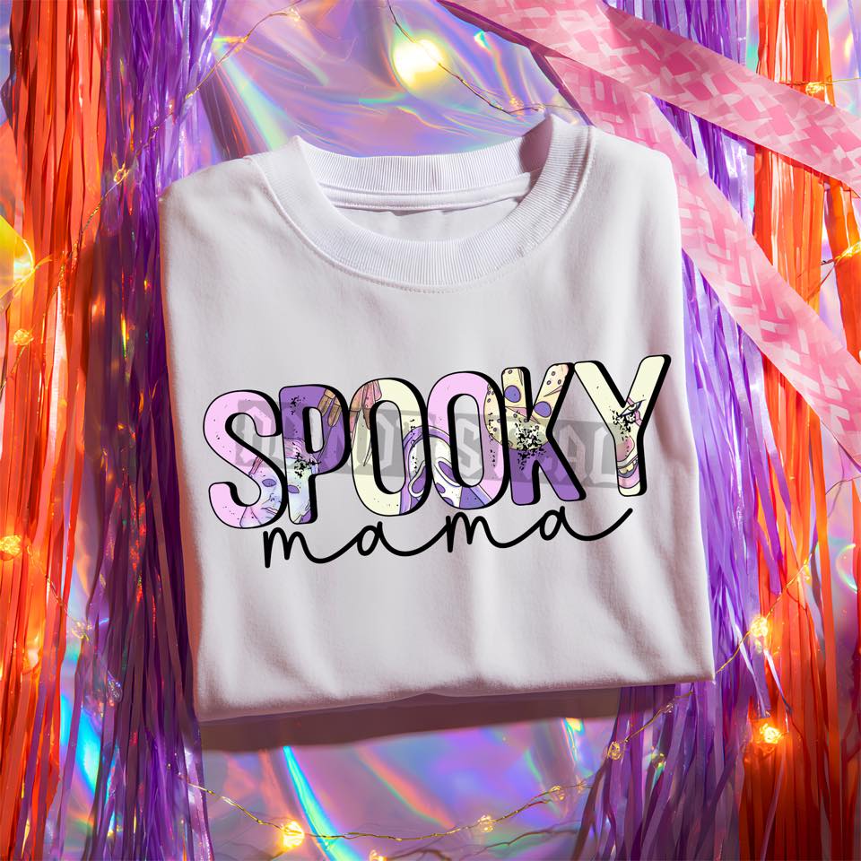 Spooky Mama DTF Transfer | Trendy Spooky DTF Transfer | High Quality Image Transfers | Ready to Press | Instant Peel
