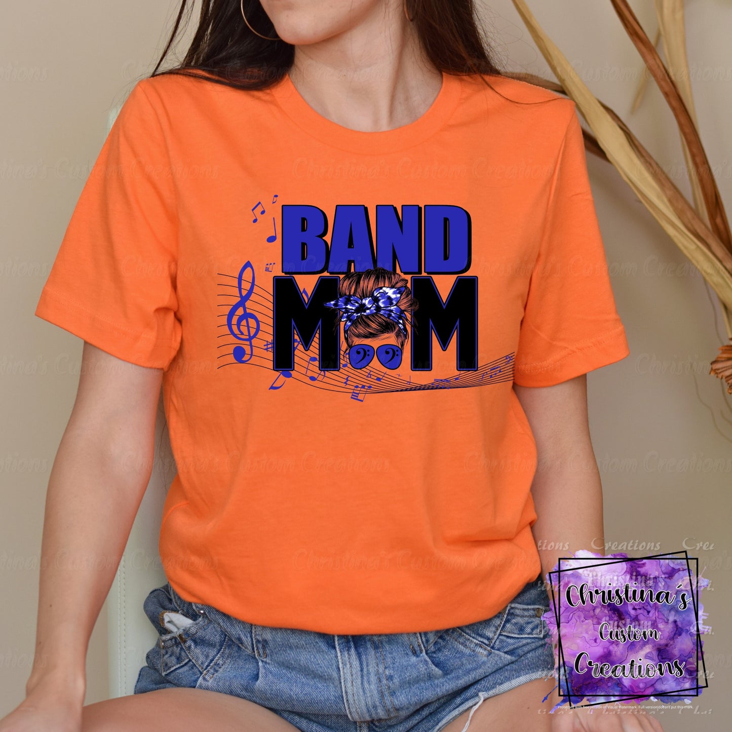 Blue Band Mom T-Shirt | Trendy School Spirit Shirt | Fast Shipping | Super Soft Shirts for Men/Women/Kid's | Bella Canvas