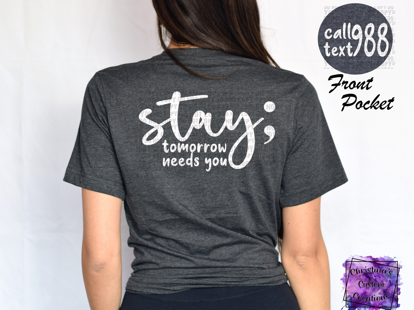 988 Stay T-Shirt | Suicide Awareness Shirt | Stay The World Needs You In It T-Shirt | Fast Shipping | Super Soft Shirts for Men/Women
