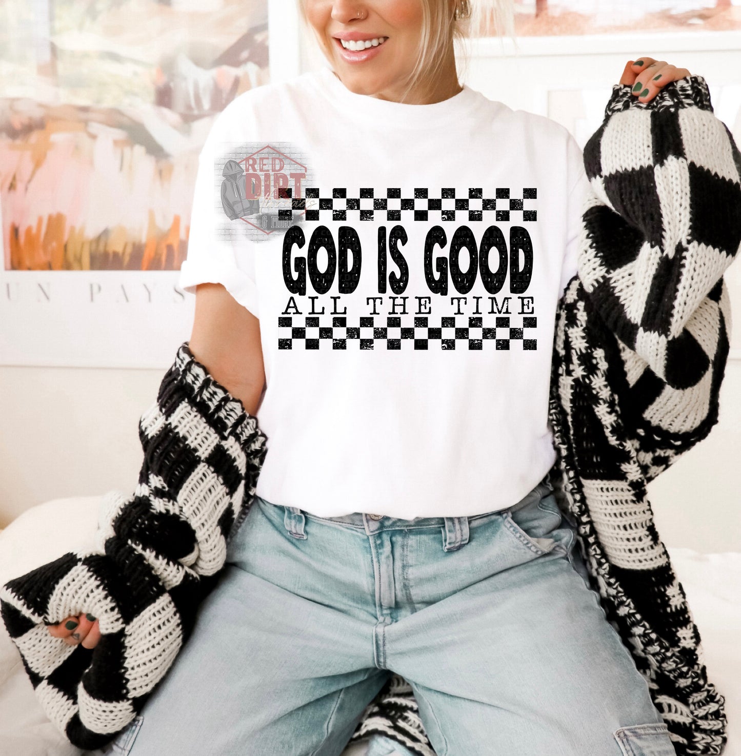 God is Good DTF Transfer | Trendy Christian DTF Transfer | High Quality Image Transfers | Ready to Press | Fast Shipping