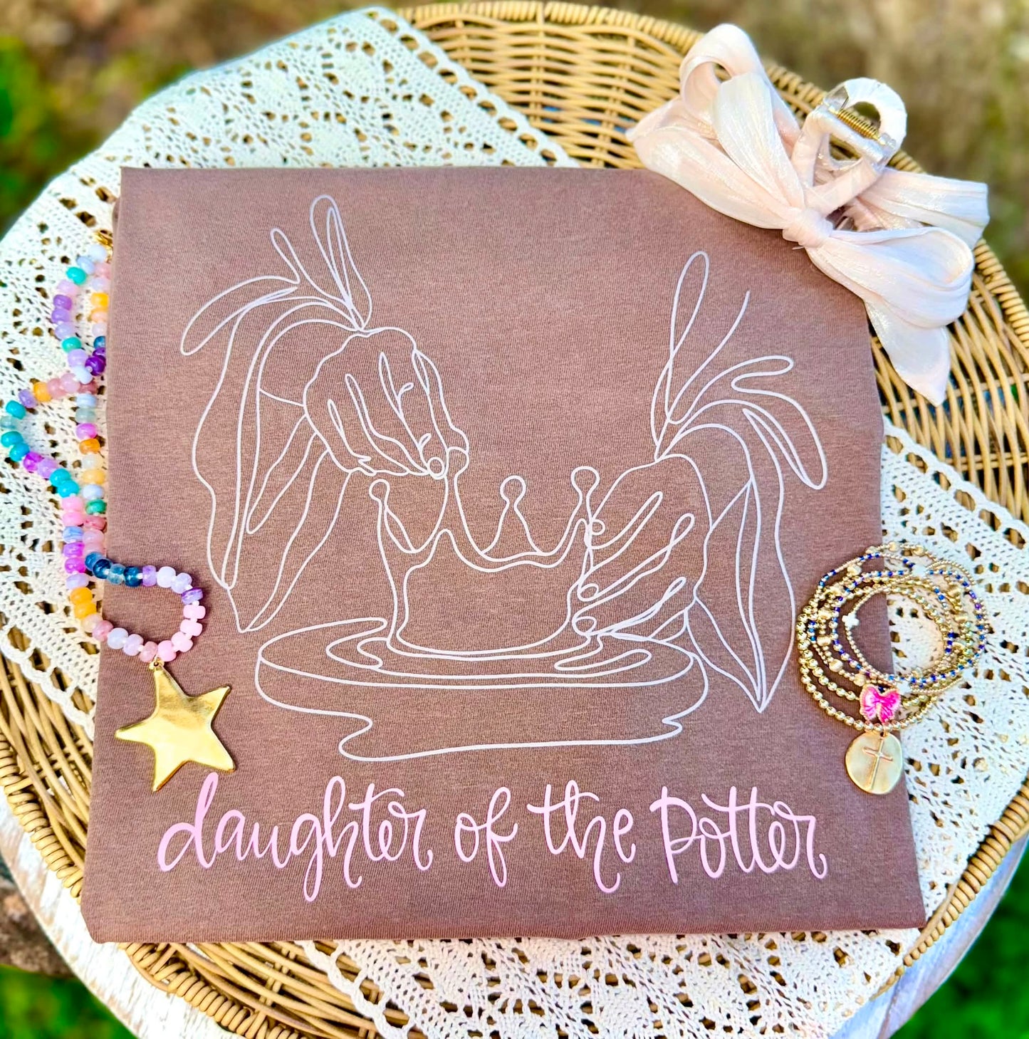 Daughter of the Potter DTF Transfer, Christian Transfer, Faith Shirt Design, Religious DTF, Inspirational Transfer