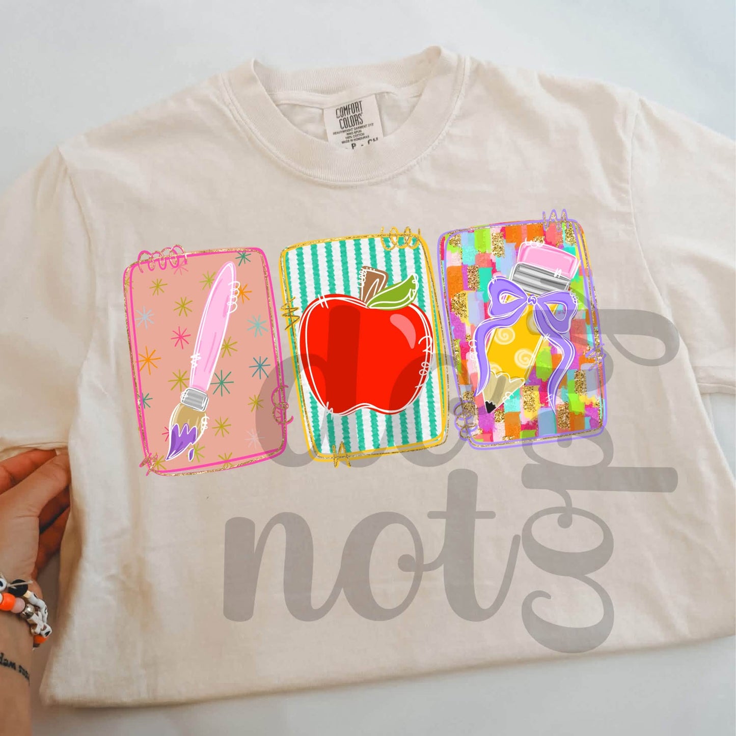 Teacher DTF Transfer, School Supplies DTF, Teacher Shirt Transfer, Back to School Transfer, Teacher Apparel