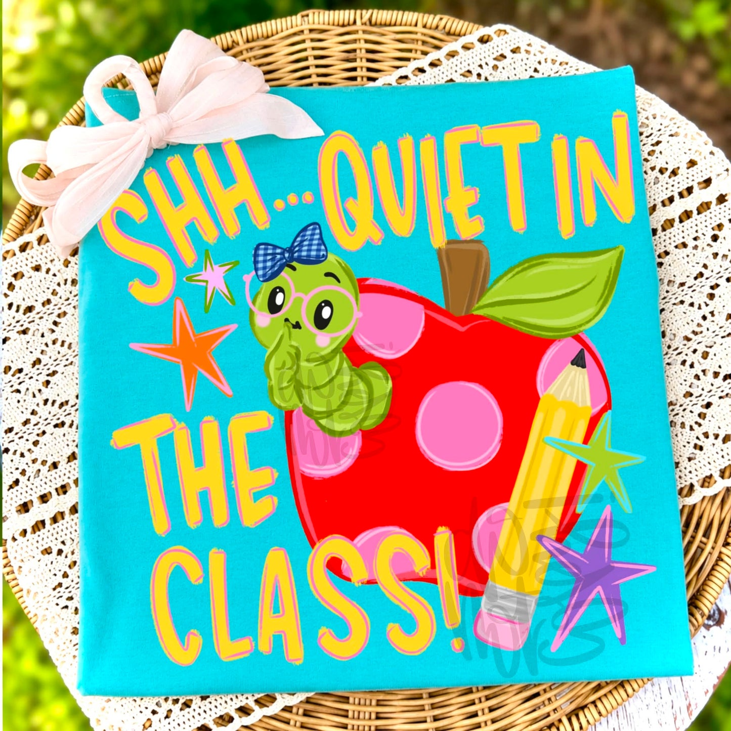 Teacher Apple DTF Transfer | Back to School Transfer | Teacher Shirt | Classroom DTF | Teacher Gift