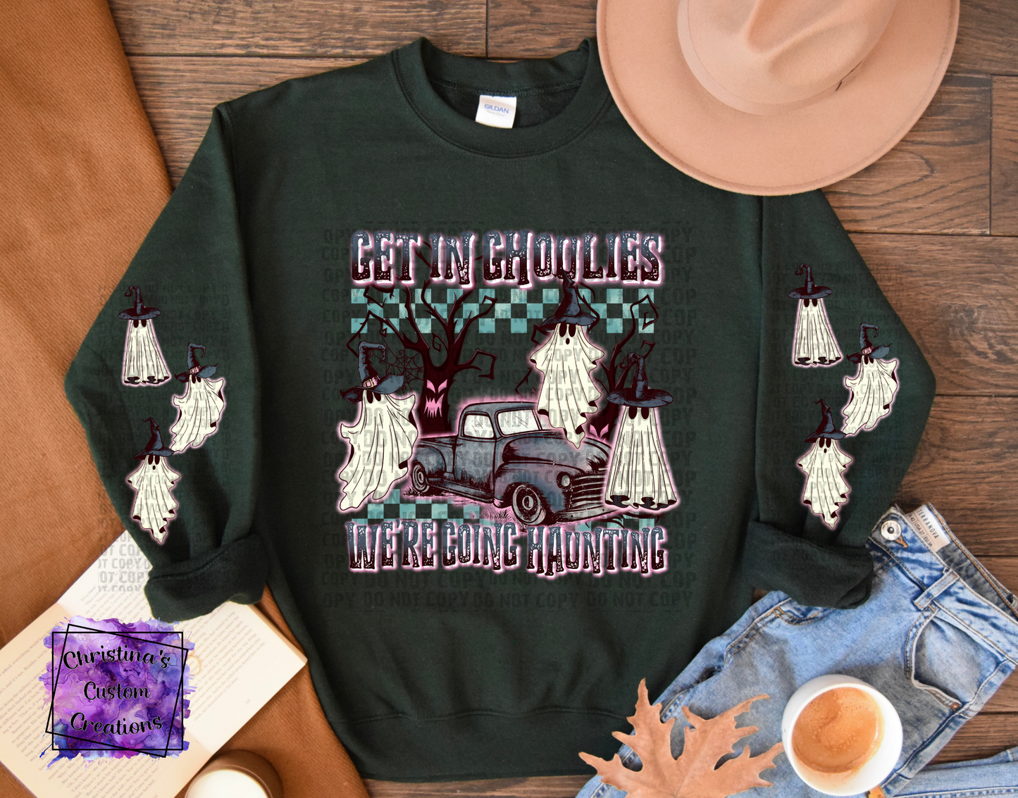 Get In Ghoulies Were Going Haunting Sweat Shirt | Trendy Halloween Hoodie |Funny Halloween Shirt | Fast Shipping | Super Soft Shirts for Women