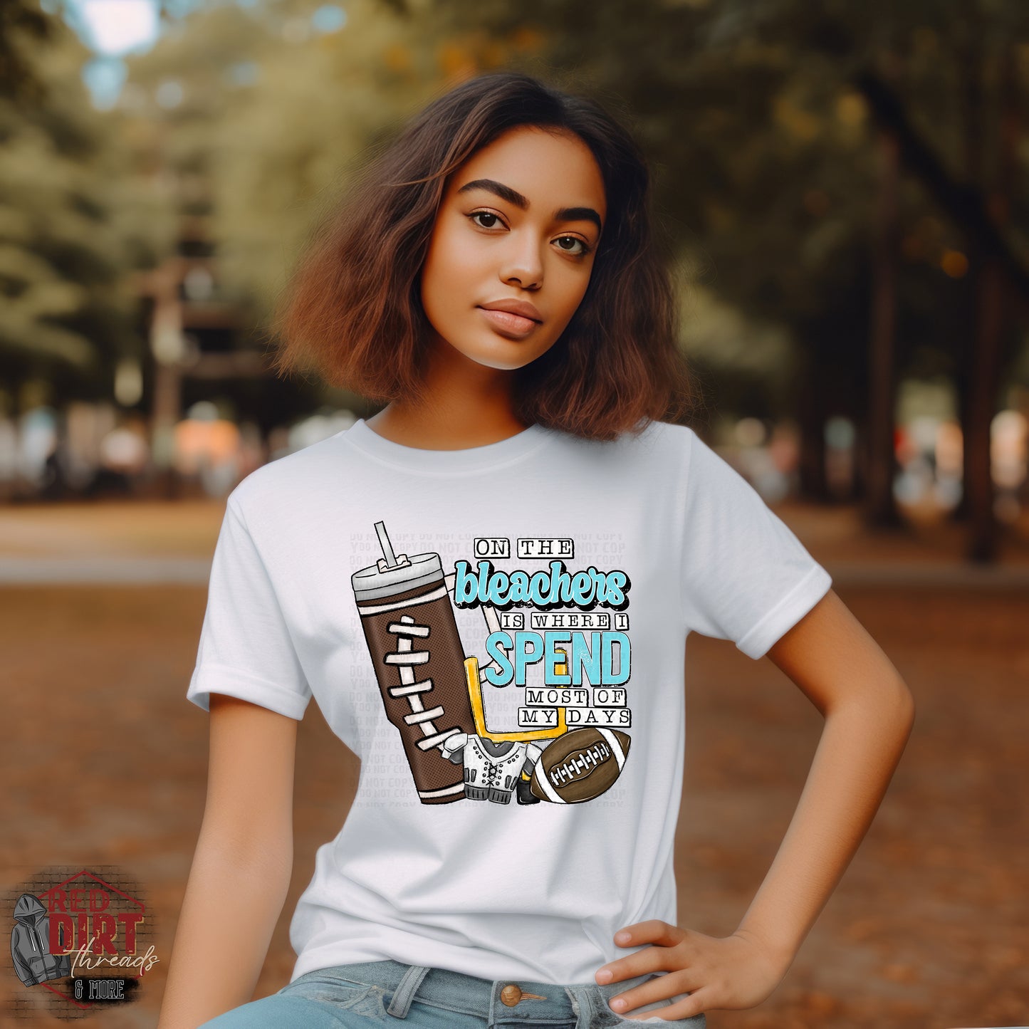 On The Bleachers is Where I Spend Most of my Days DTF Transfer | Trendy Sports DTF Transfer | Ready to Press | High Quality DTF Transfers | Fast Shipping