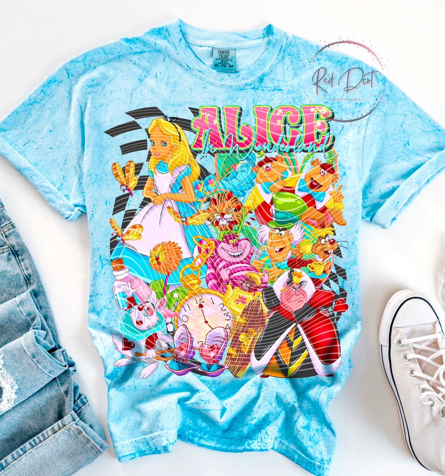 Alice DTF Transfer | Trendy Throwback Movie DTF Transfer | High Quality Image Transfers | Ready to Press | Instant Peel