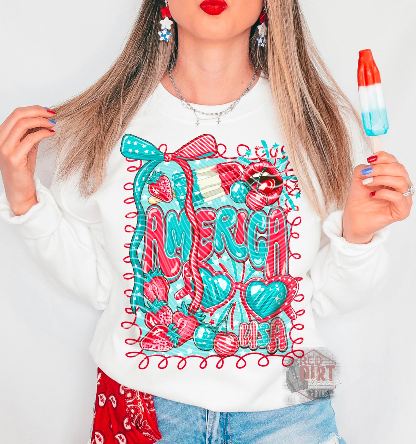 America DTF Transfer | Trendy Independence Day DTF Transfer | High Quality Image Transfers | Ready to Press | Fast Shipping