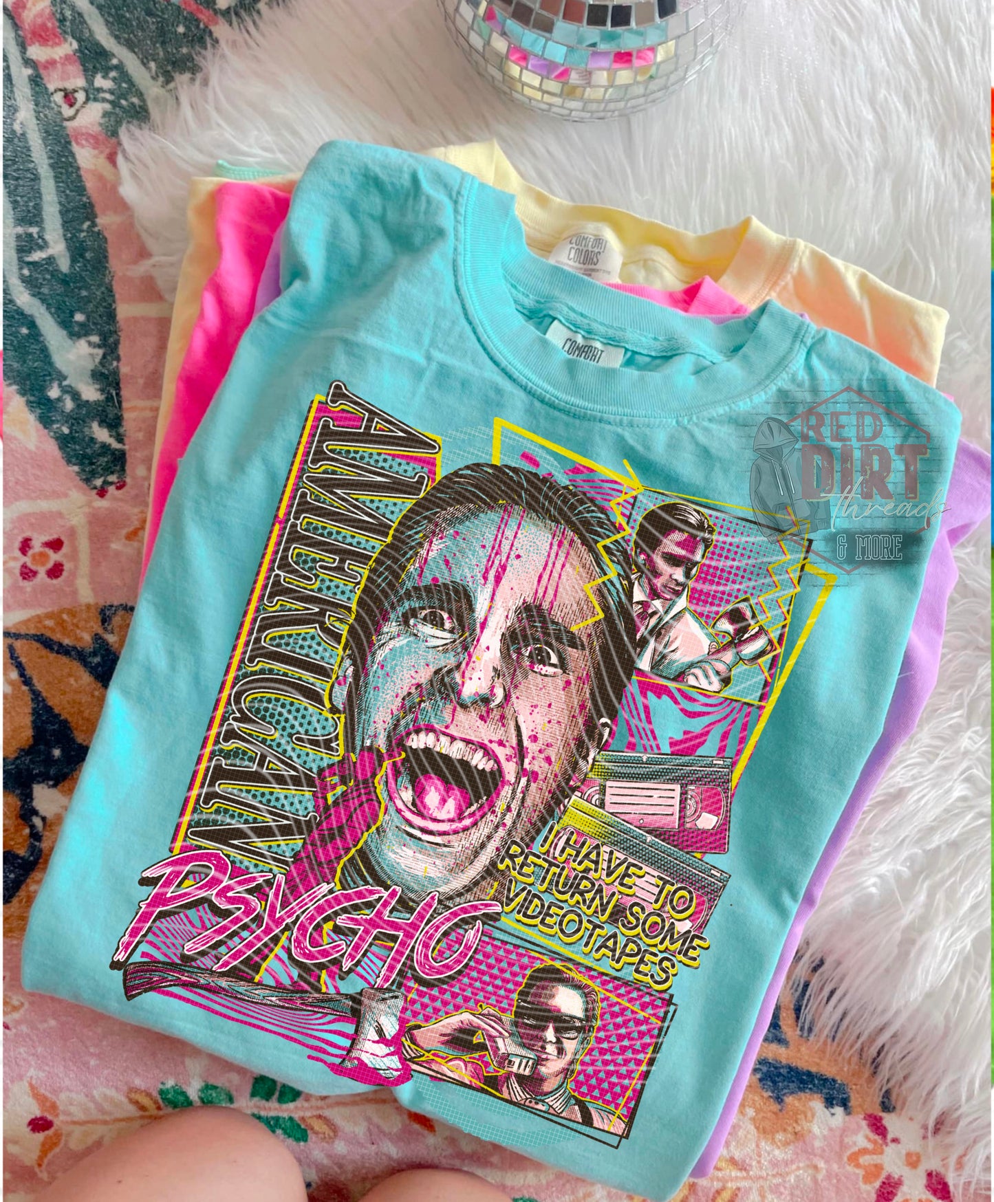 Vintage Psycho DTF Transfer | Trendy Horror Movies DTF Transfer | High Quality Image Transfers | Ready to Press | Fast Shipping