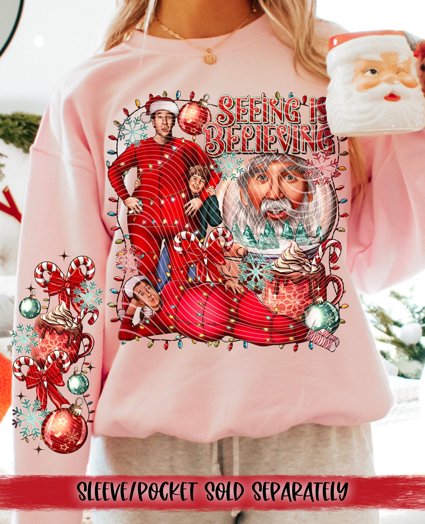 Seeing is Believing DTF Transfer | Christmas DTF Transfer | Ready to Press | High Quality DTF Transfers | Fast Shipping