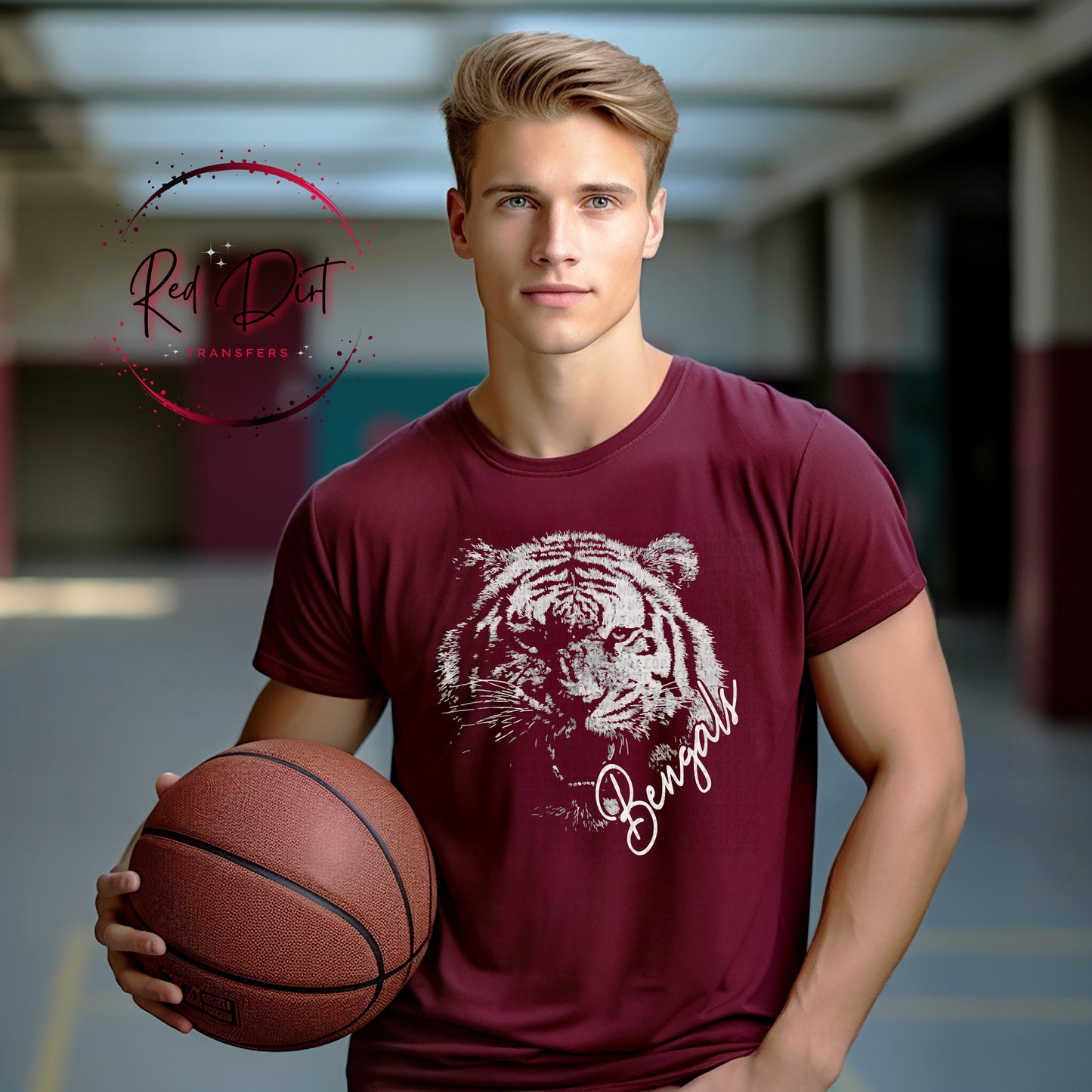 Aggressive Bengals Shirt, Bengals Mascot Shirt, School Spirit Shirt, Game Day Shirt, Bella Canvas Spirit Wear, Bengals Fan Apparel