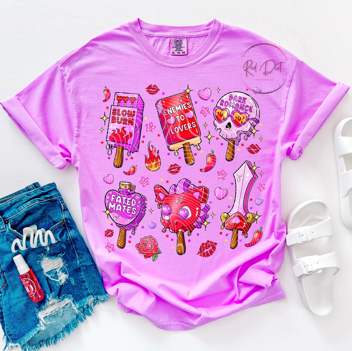 Book Lover Ice Cream DTF Transfer | Trendy Summer DTF Transfer | High Quality Image Transfers | Ready to Press | Fast Shipping