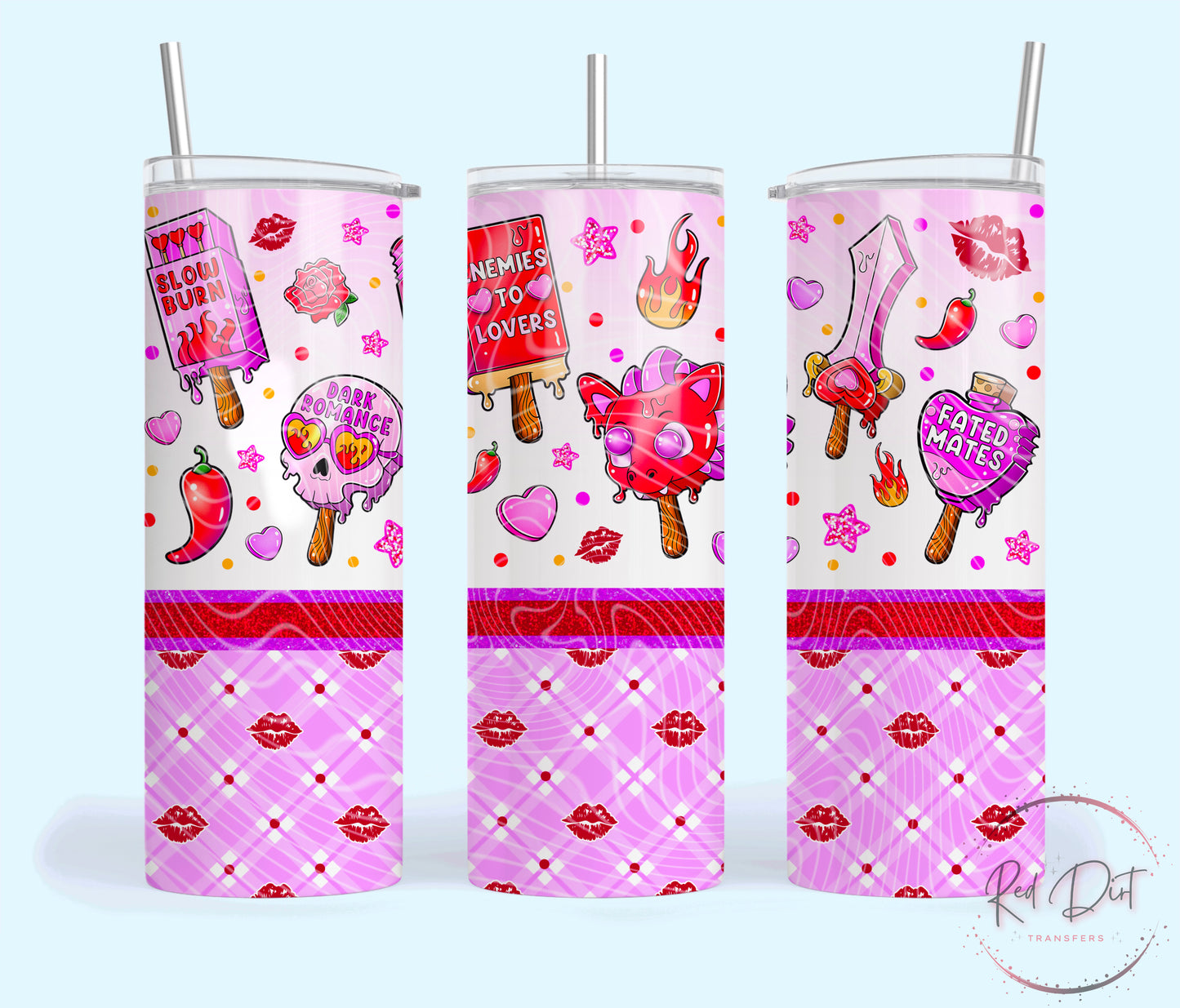Book Lover Ice Cream Insulated Tumbler with Plastic Lid and Sealed Reusable Straw | Trendy Summer Cup | Hot/Cold Tumbler