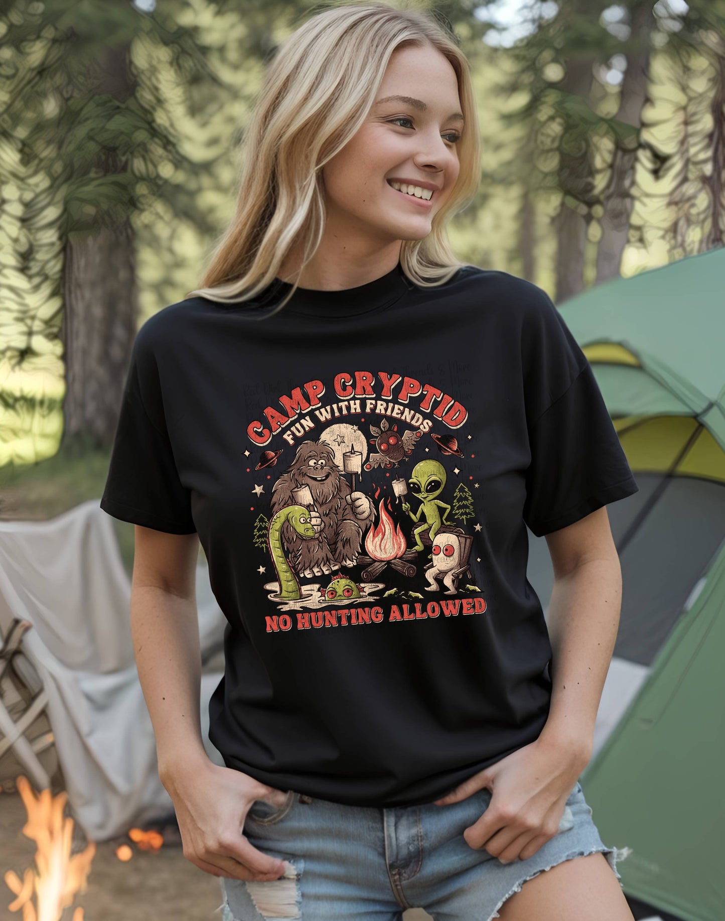 Camp Cryptid T-Shirt | Trendy Summer Shirt | Fast Shipping | Super Soft Shirts for Men/Women/Kid's
