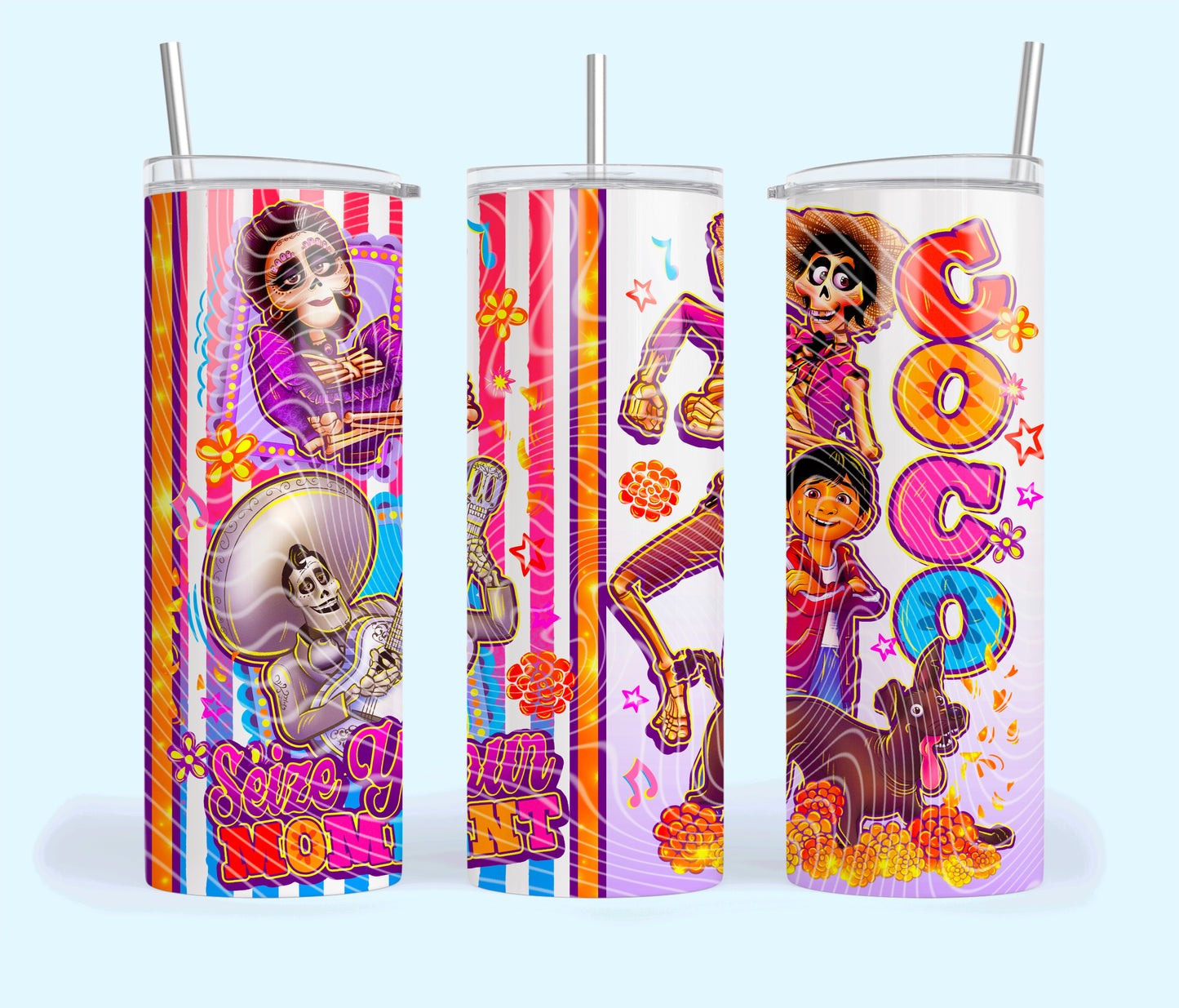 Seize the Moment Insulated Tumbler with Plastic Lid and Sealed Reusable Straw | Trendy Halloween Cup | Hot/Cold Tumbler