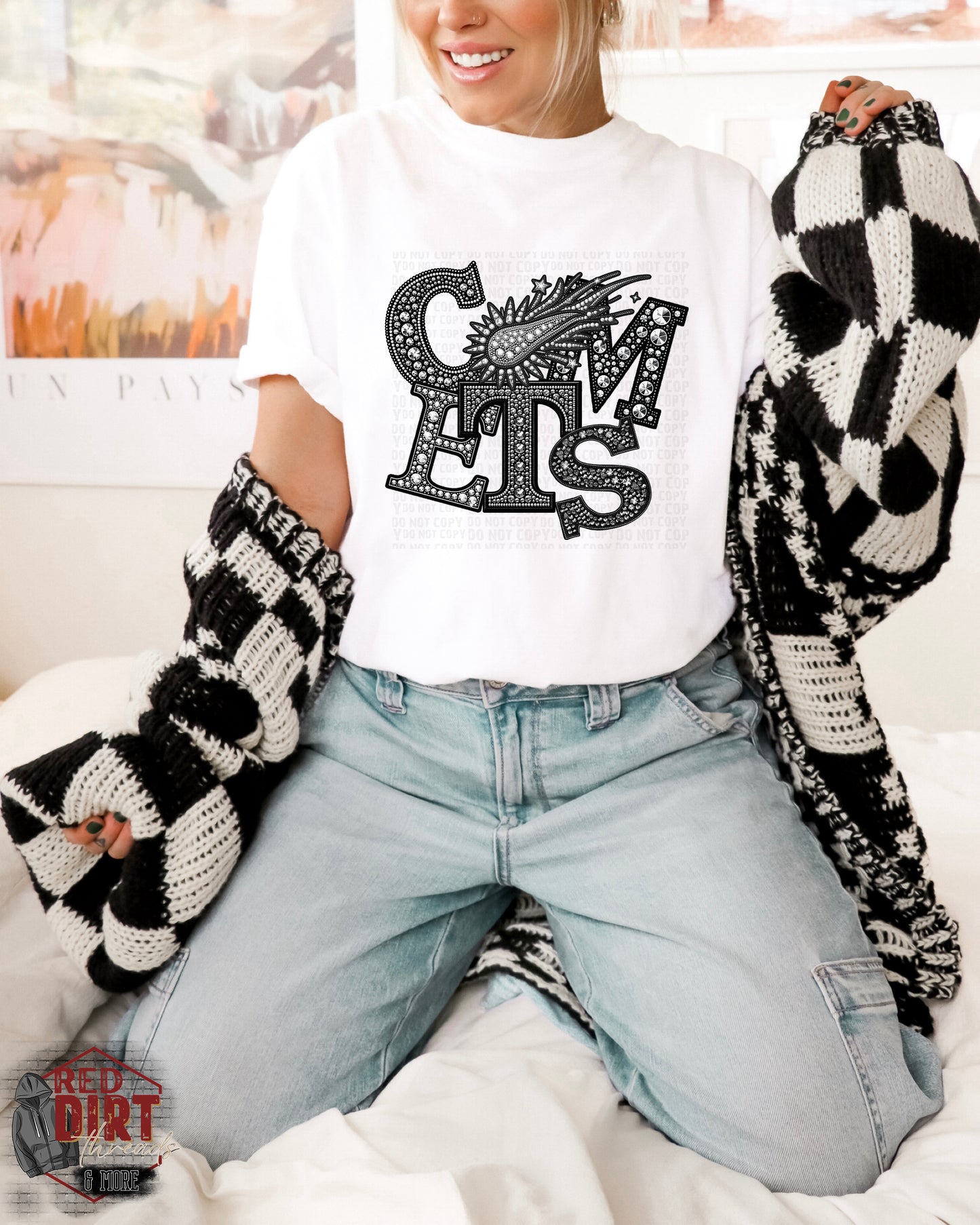 Comets DTF Transfer | Trendy School Spirit DTF Transfer | Ready to Press | High Quality DTF Transfers | Fast Shipping