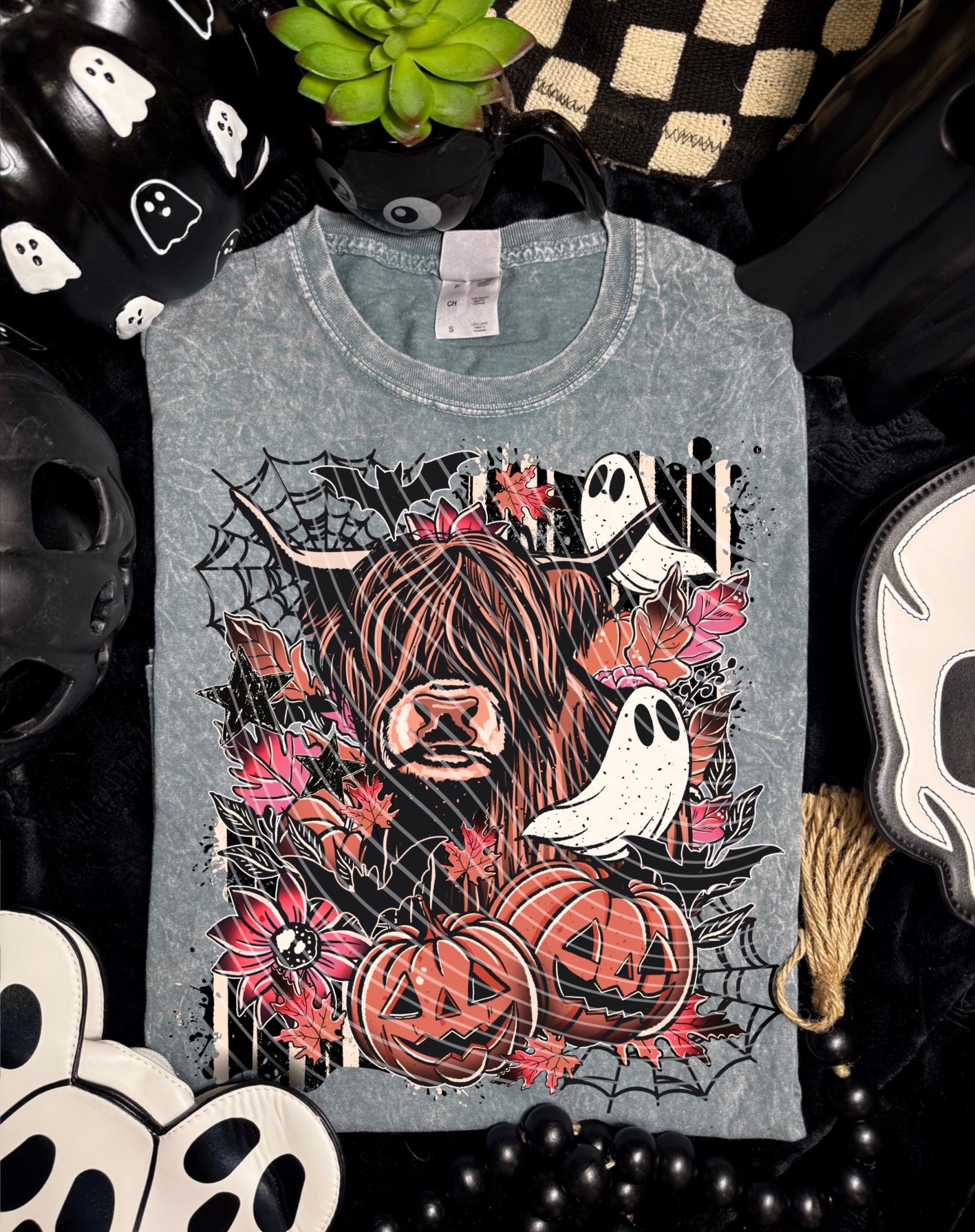 Spooky Cow DTF Transfer | Trendy Halloween DTF Transfer | High Quality Image Transfers | Ready to Press | Instant Peel