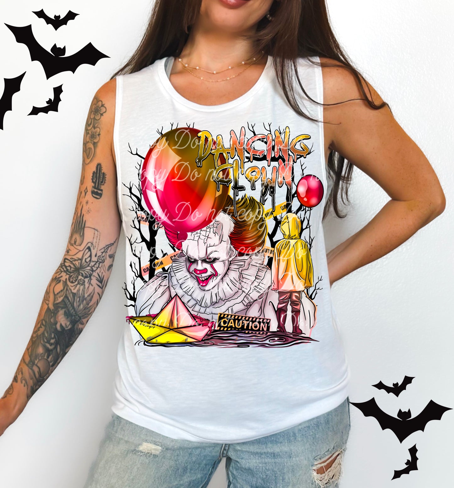Dancing Clown DTF Transfer | Trendy Horror Characters DTF Transfer | Ready to Press | High Quality DTF Transfers | Fast Shipping