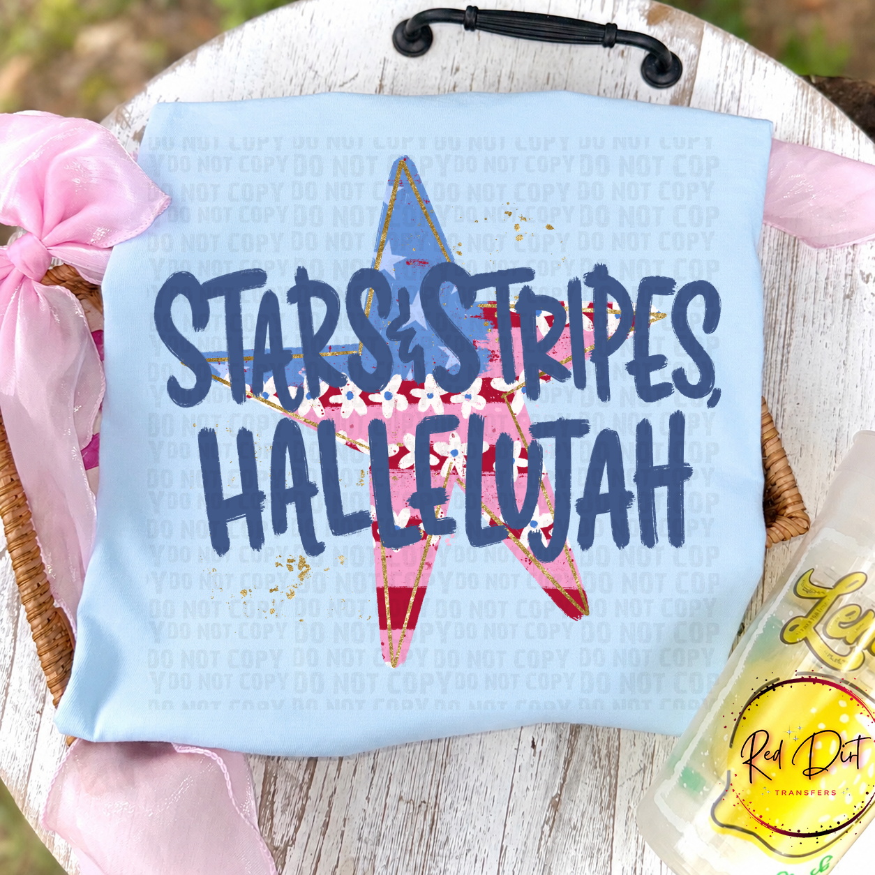 Stars & Stripes Hallelujah DTF Transfer, Patriotic Heat Transfer, Fourth Of July Shirt Transfer, USA Star Transfer, America DTF Design