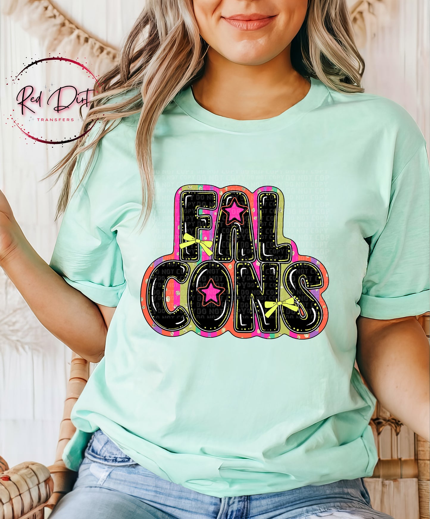 Falcons DTF Transfer, Retro Mascot Heat Transfer, School Spirit Transfer, Team Mascot Iron On Transfer, DIY Shirt Transfer