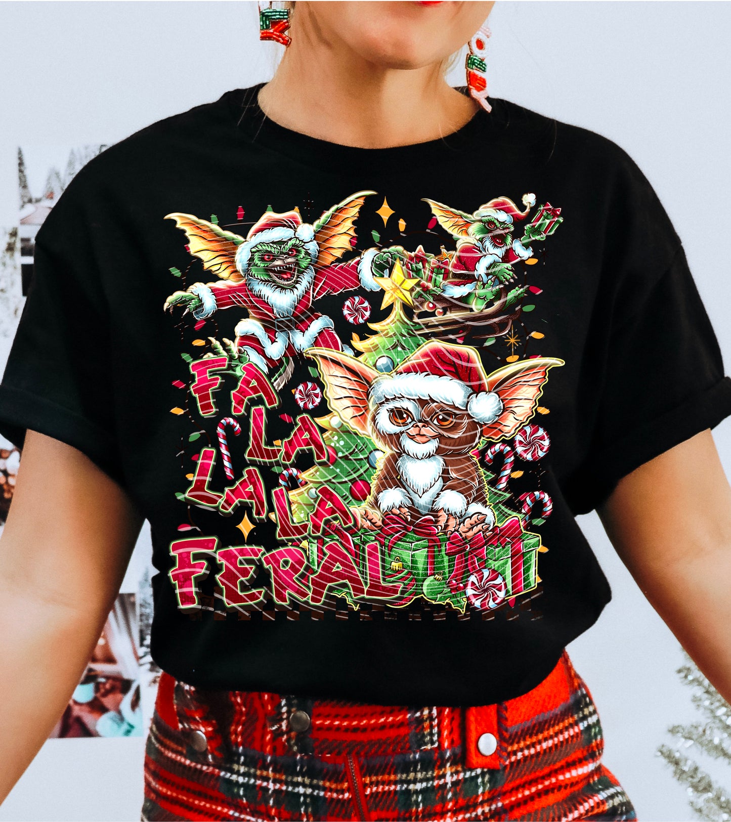 Fa La La La Feral DTF Transfer | Christmas DTF Transfer | Ready to Press | High Quality DTF Transfers | Fast Shipping