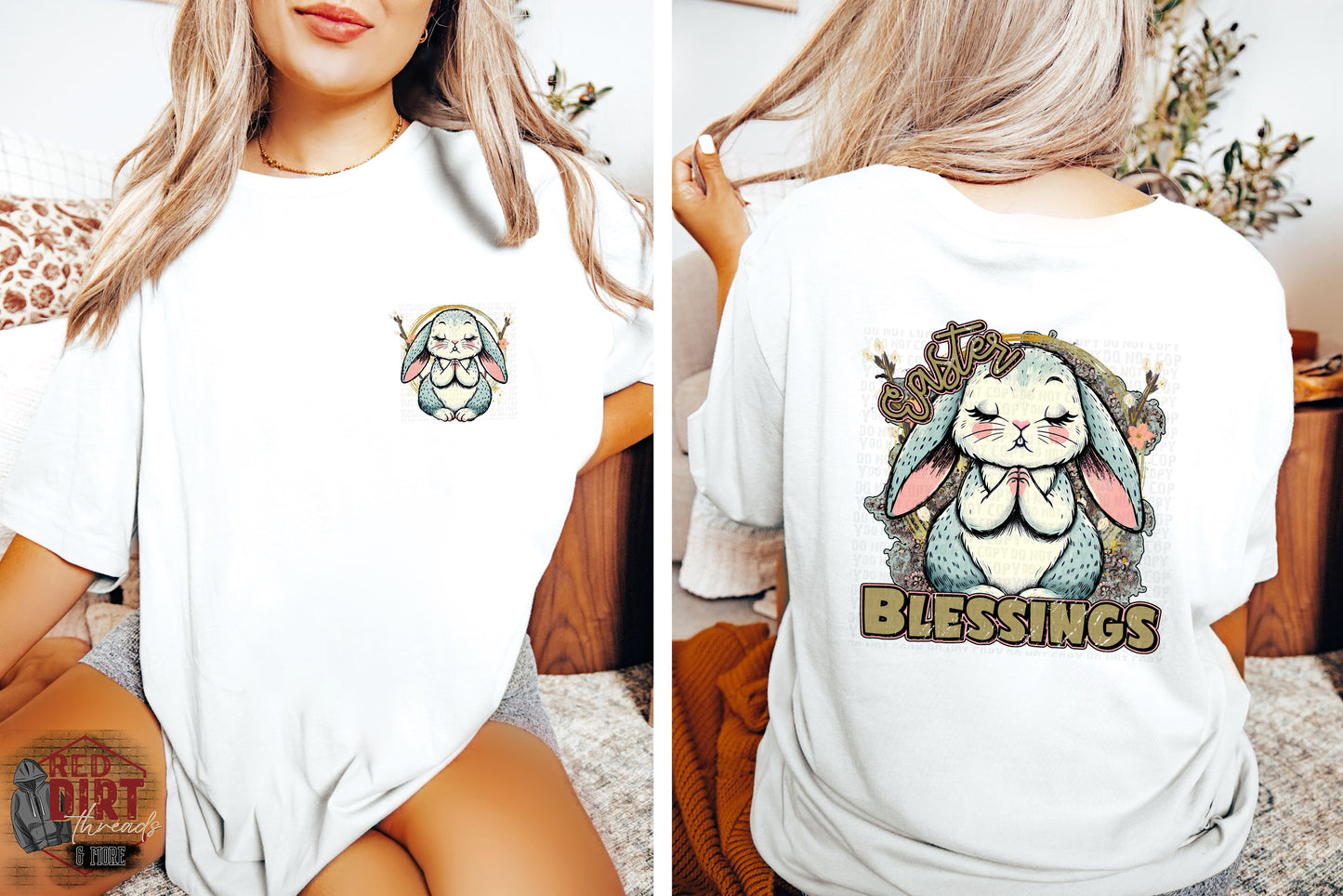 Easter Blessings DTF Transfer | Trendy Easter DTF Transfer | Ready to Press | High Quality DTF Transfers | Fast Shipping