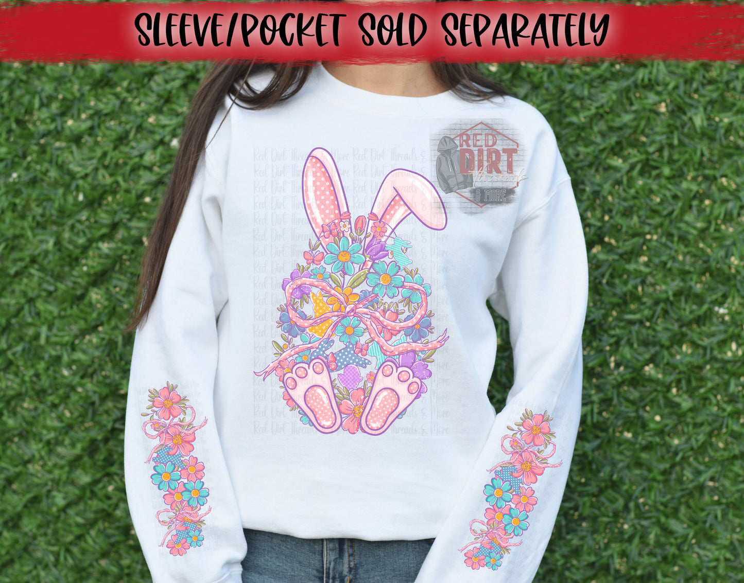 Floral Easter Egg DTF Transfer | Trendy Easter DTF Transfer | High Quality Image Transfers | Ready to Press | Fast Shipping