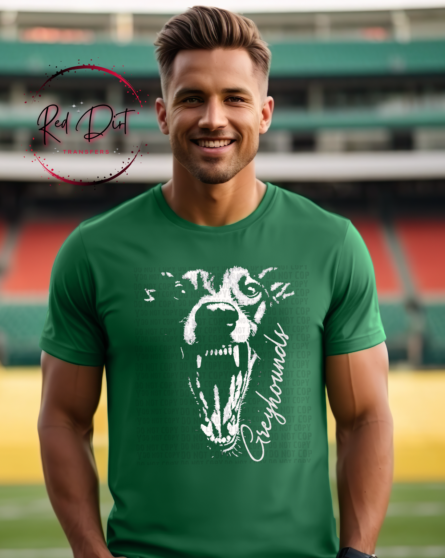 Aggressive Greyhound Mascot DTF Transfer, School Spirit Mascot Transfer, Sports Team Greyhound Design, Ready To Press Mascot Transfer