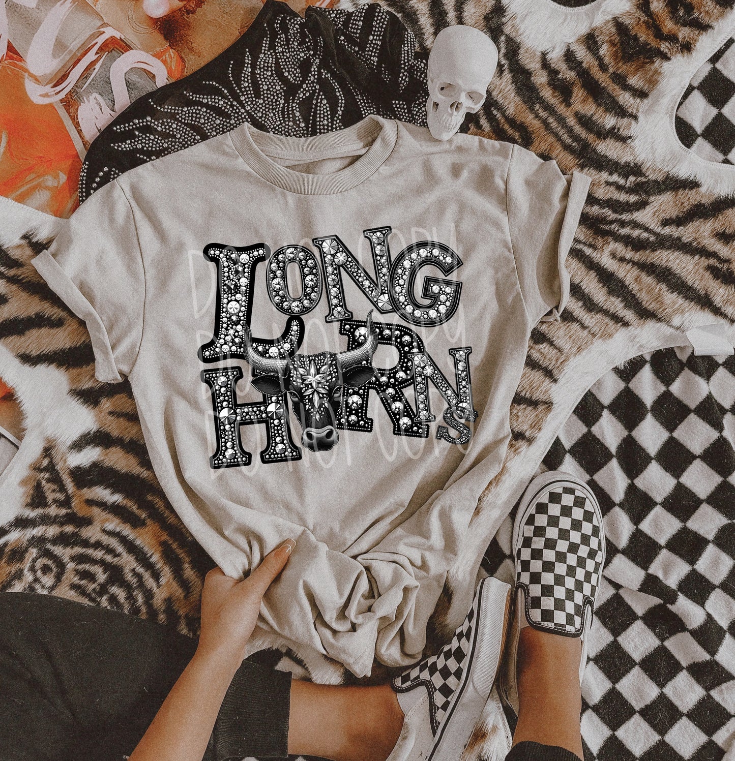 Long Horns DTF Transfer | Trendy School Spirit DTF Transfer | Ready to Press | High Quality DTF Transfers | Fast Shipping)